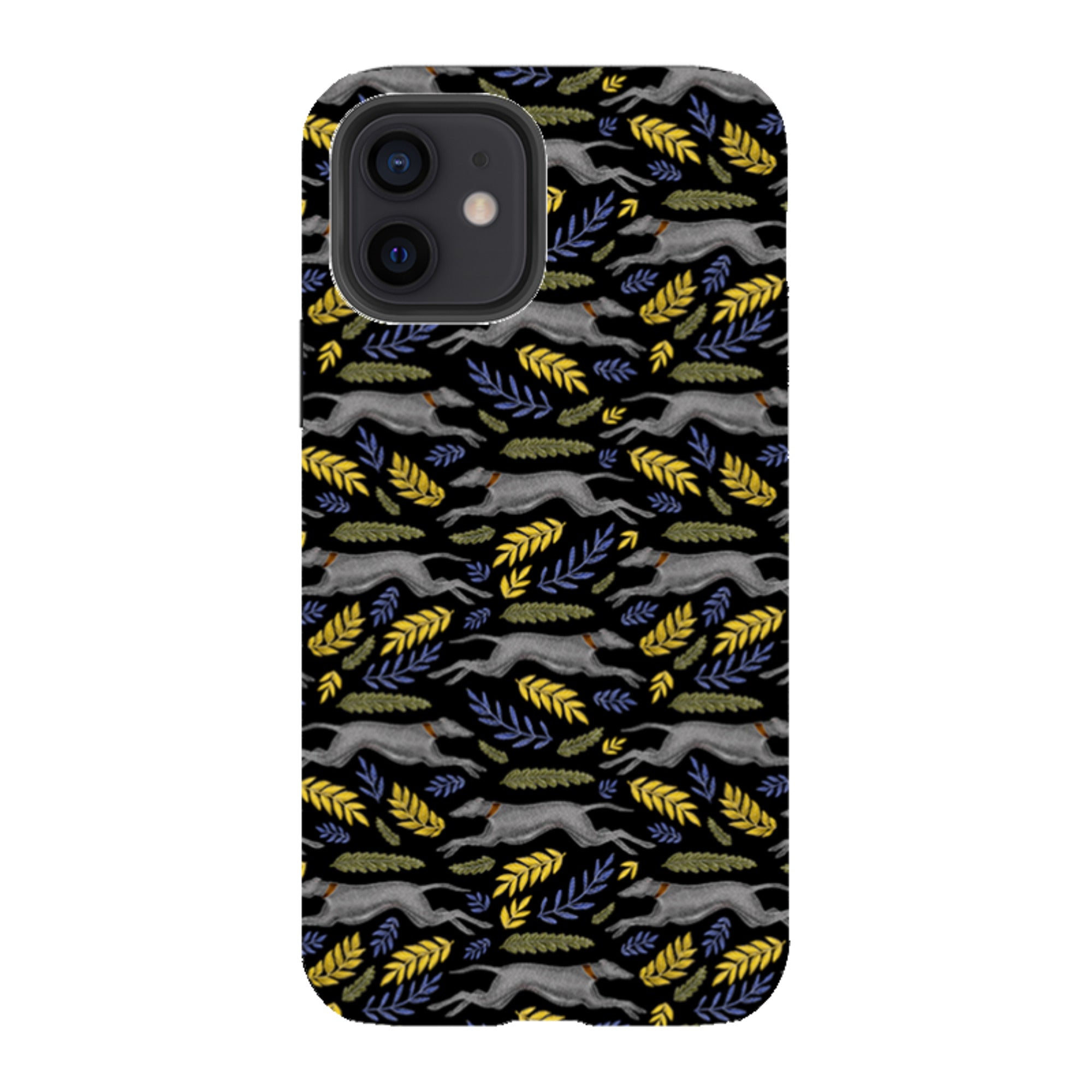 iPhone Tough Case - Greyhound Pattern By Catherine Rowe