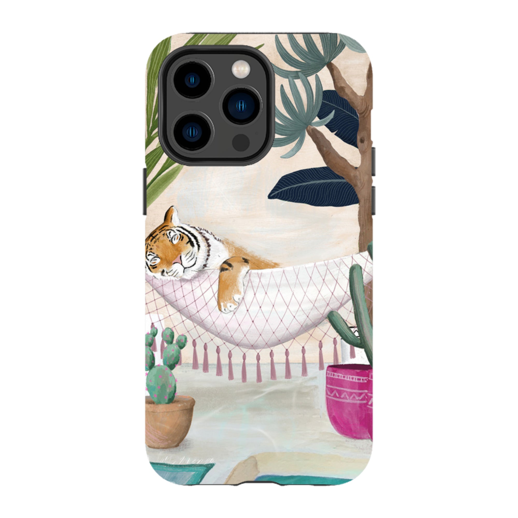 iPhone Tough Case - Tiger Hammock By Bex Parkin