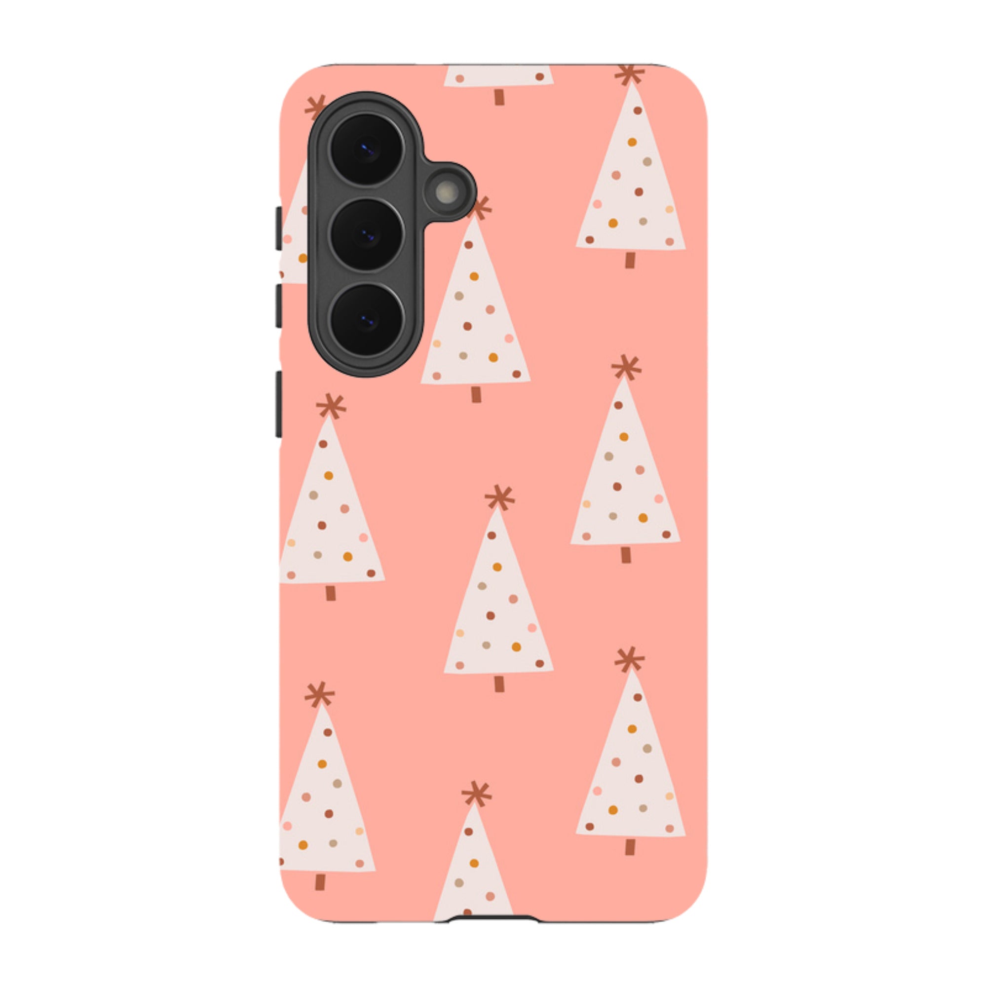 Samsung Tough Case - Pink Xmas Trees