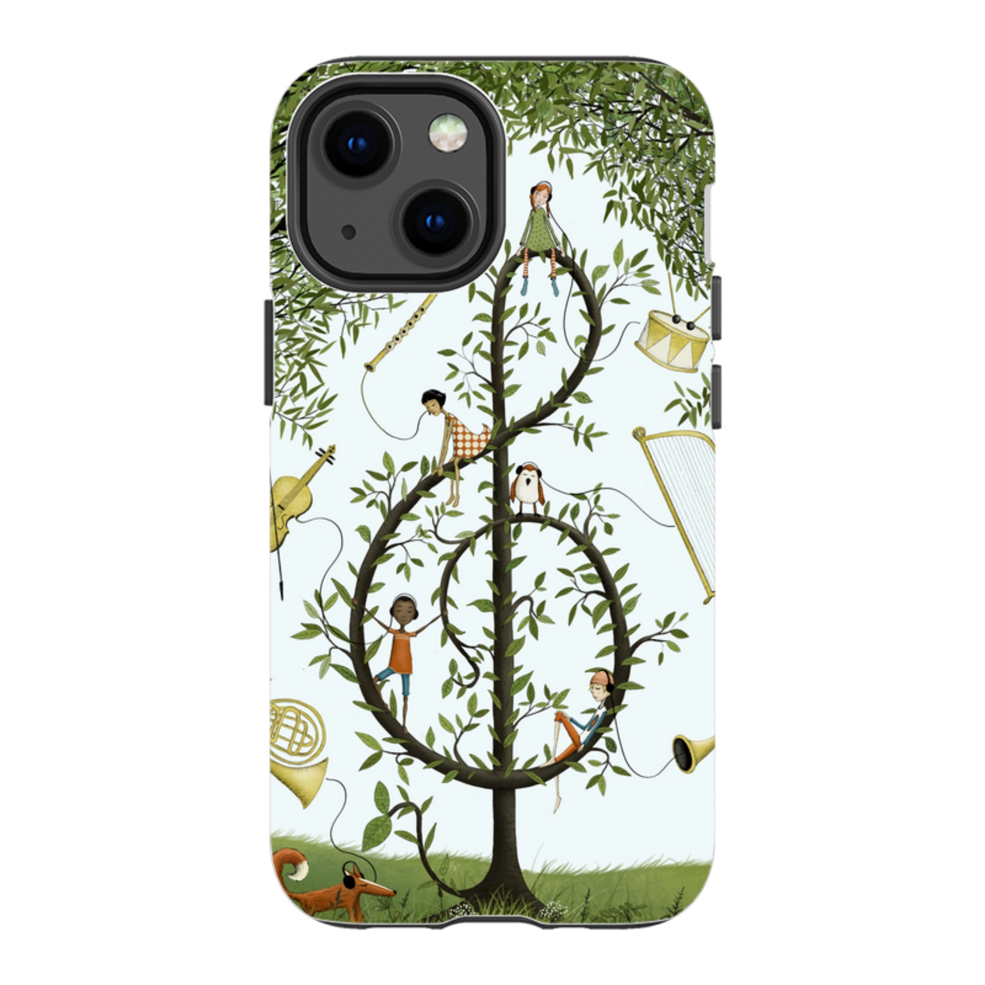 iPhone Tough Case - Music Tree By Maja Lindberg