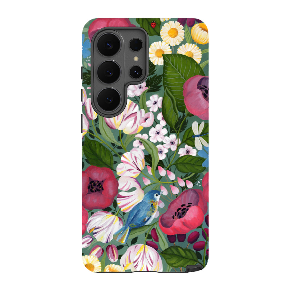 Samsung Tough Case - Bluebird Flowers By Bex Parkin