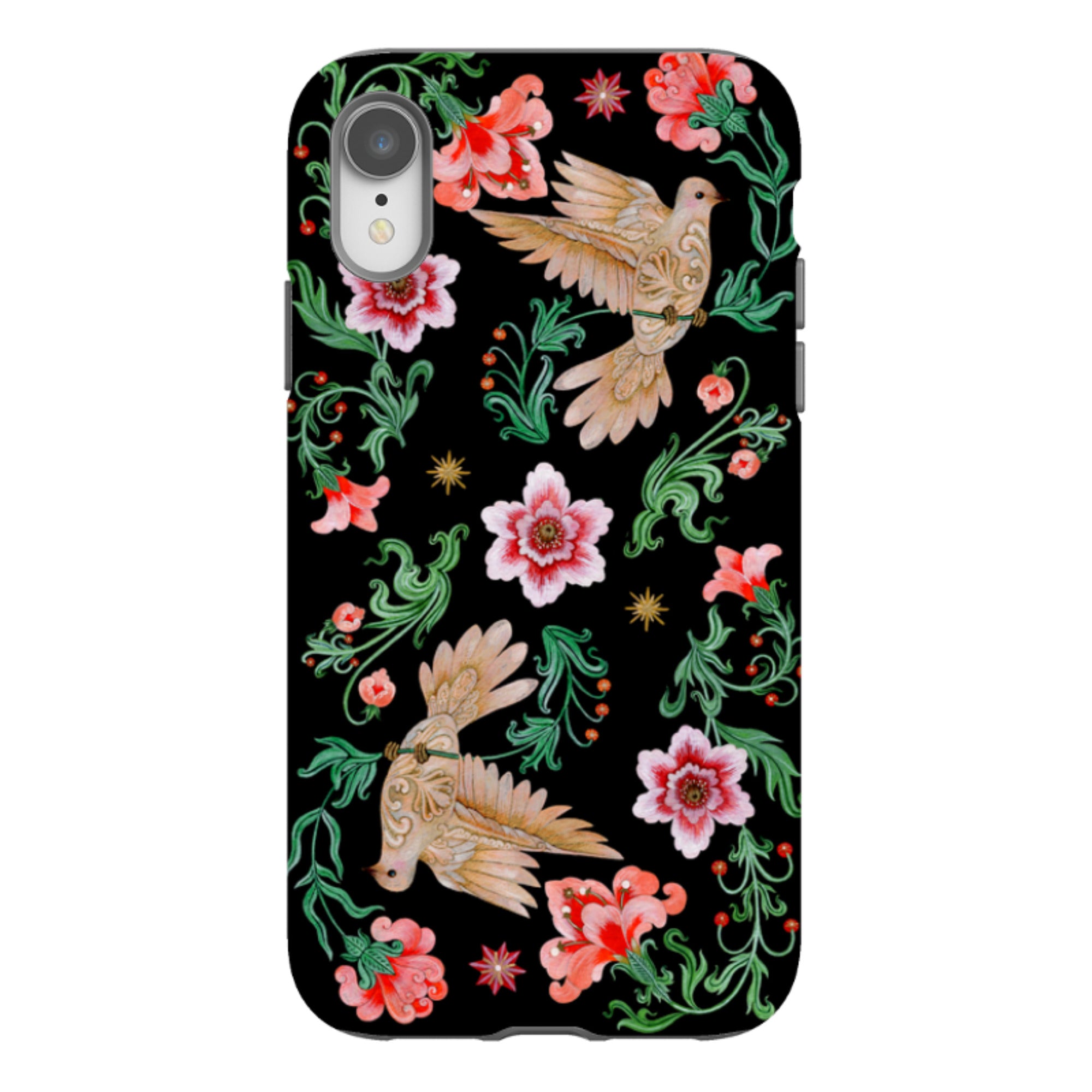 iPhone Tough  Case - Two Turtle Doves By Maria Matos
