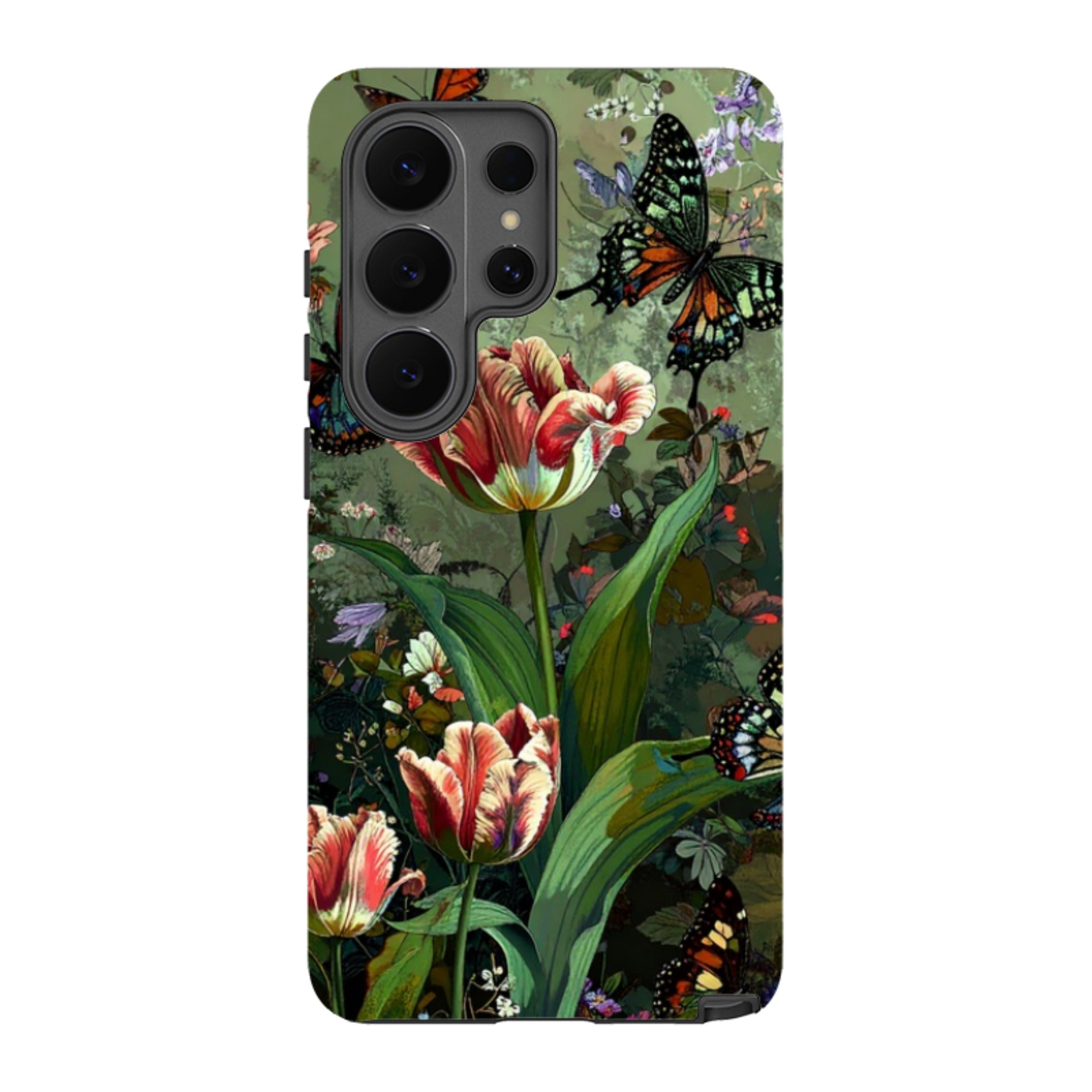 Samsung Tough Case - Green Vyne Butterflies