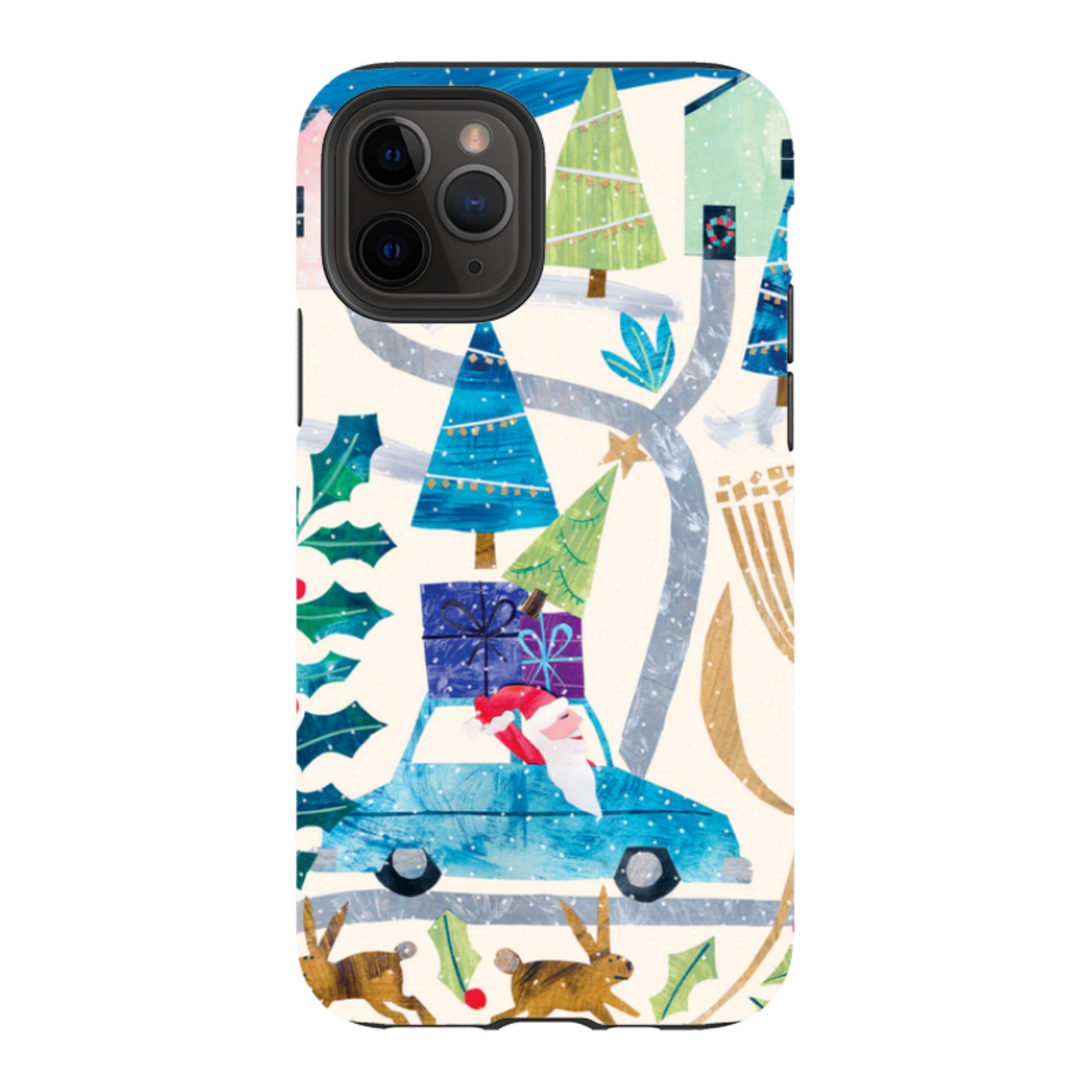 iPhone Tough Case - Santa Driving Home By Tracey English
