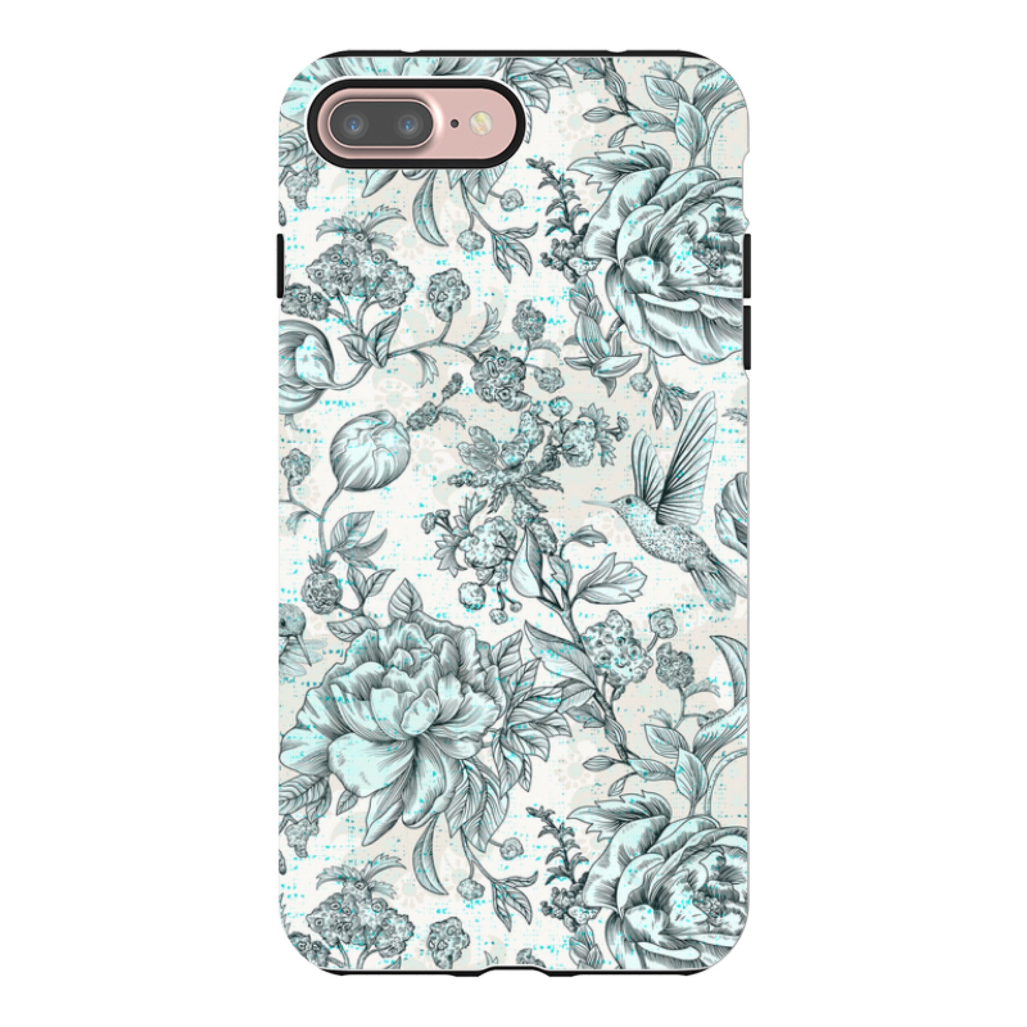 iPhone Tough Case - Blue Peonies