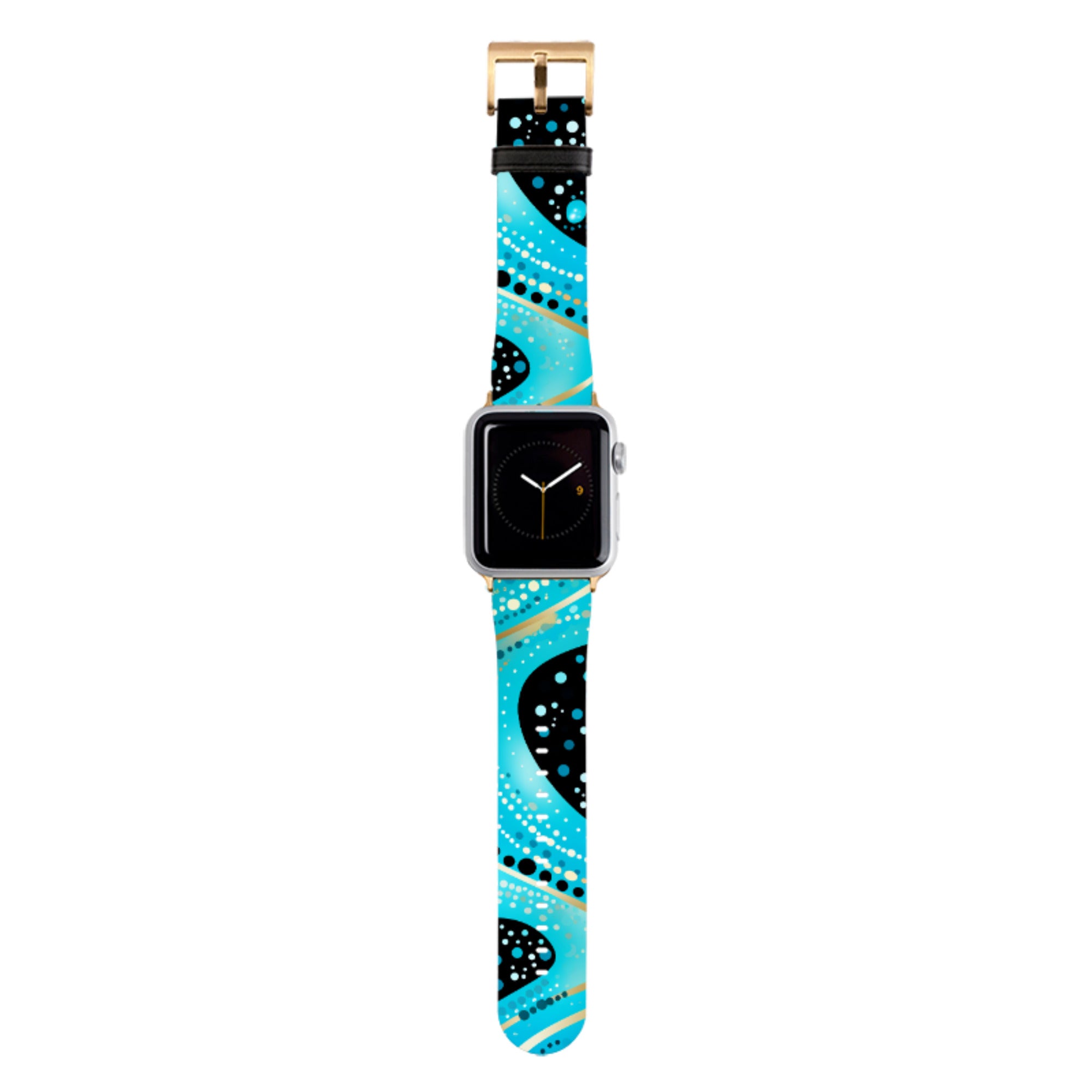 Blue Wave Apple Watch Strap