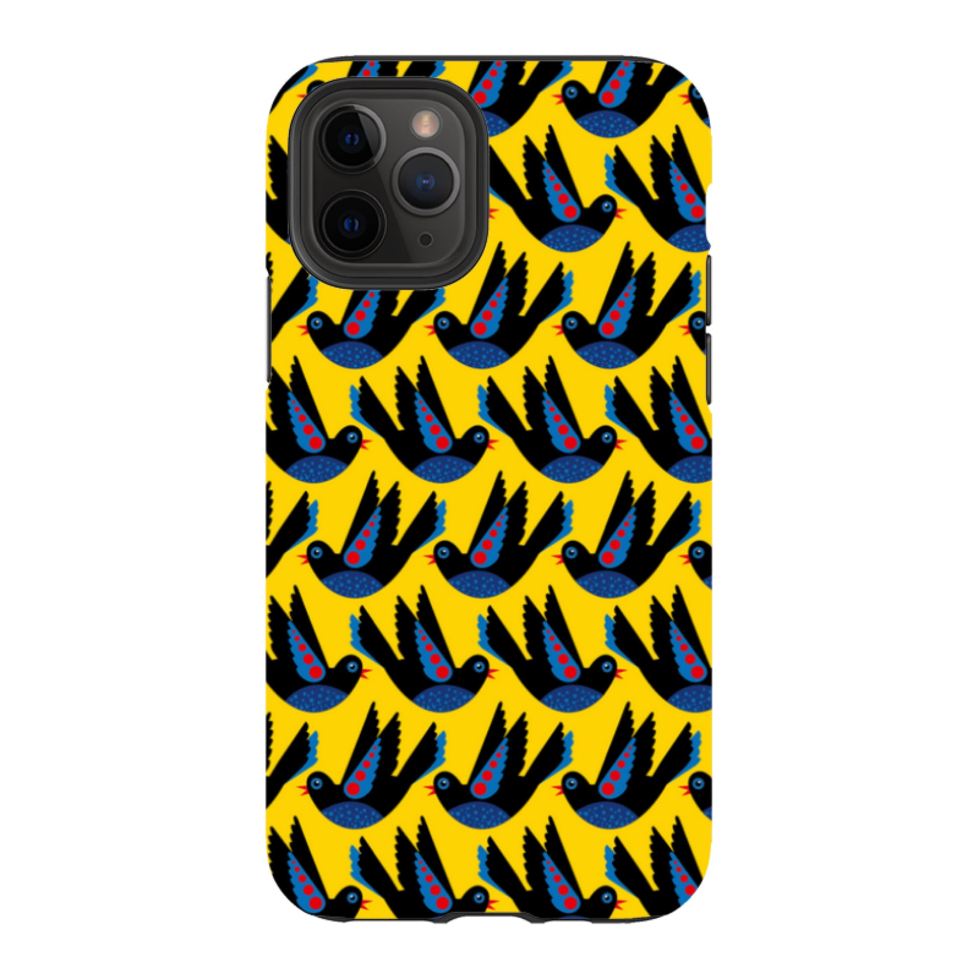 iPhone Tough Case - Black Bird By Patternistas