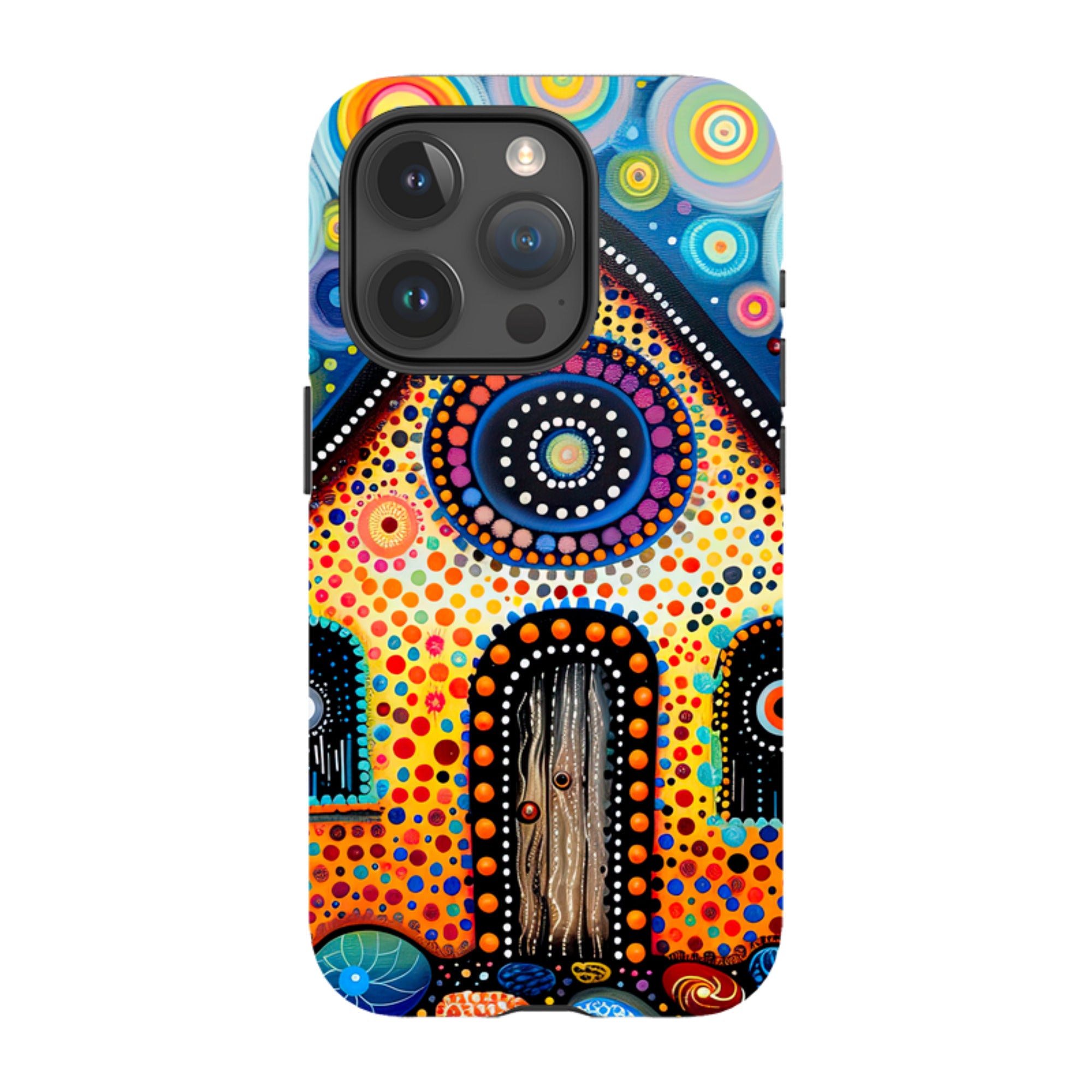 iPhone MagSafe Tough Case - Folk Art House III