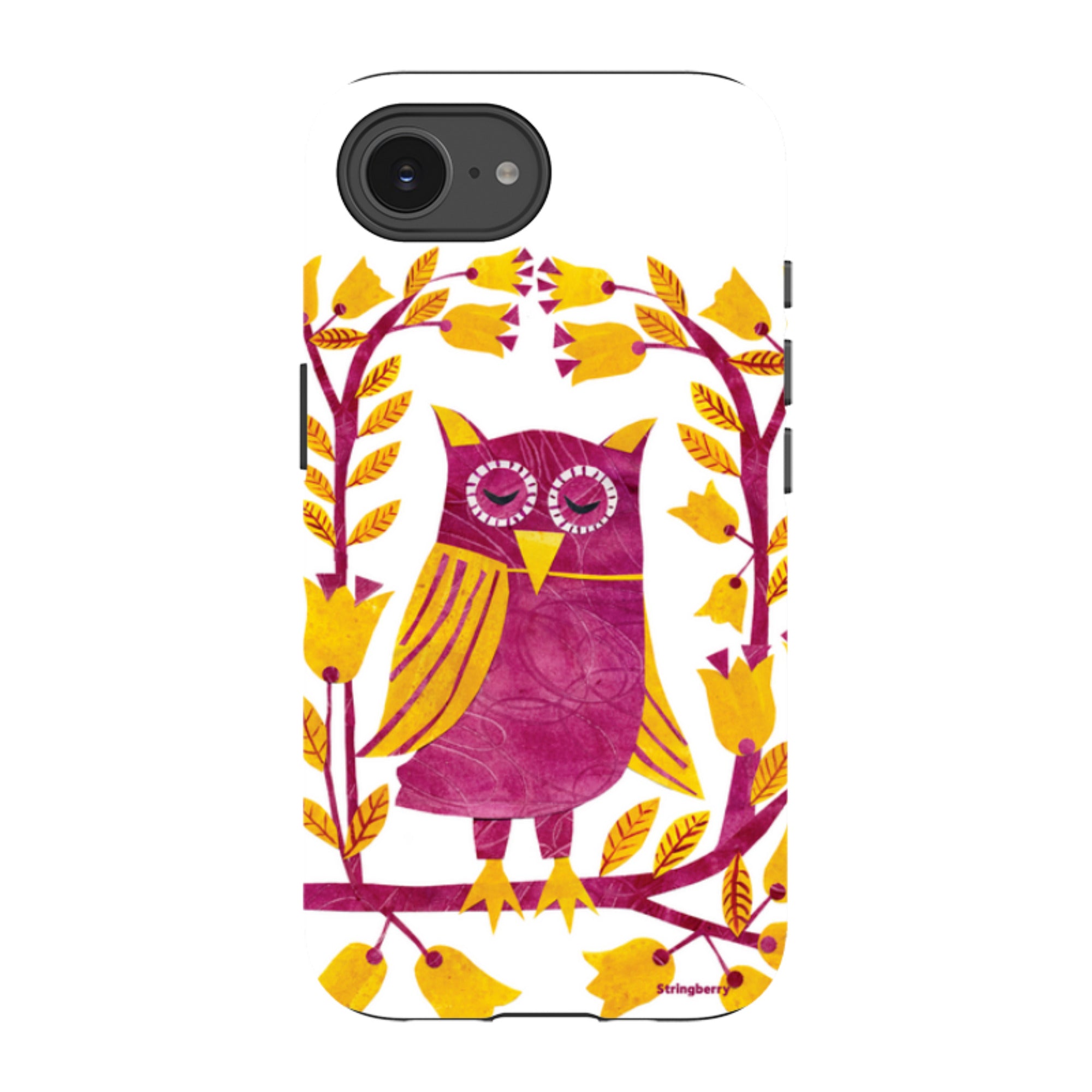 iPhone Tough Case - Folk Owl By Tracey English