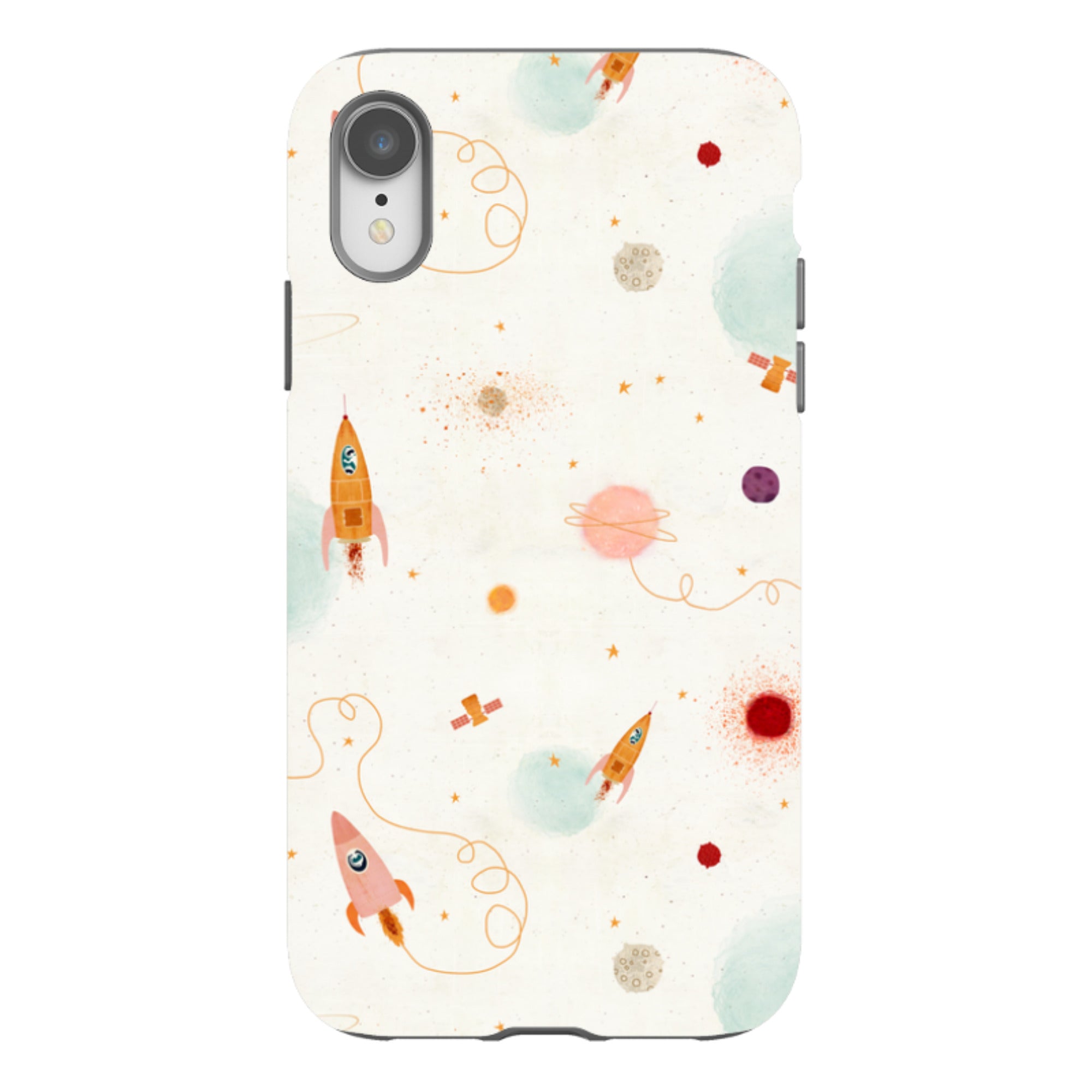 iPhone Tough Case - Rockets Cream By Katherine Quinn