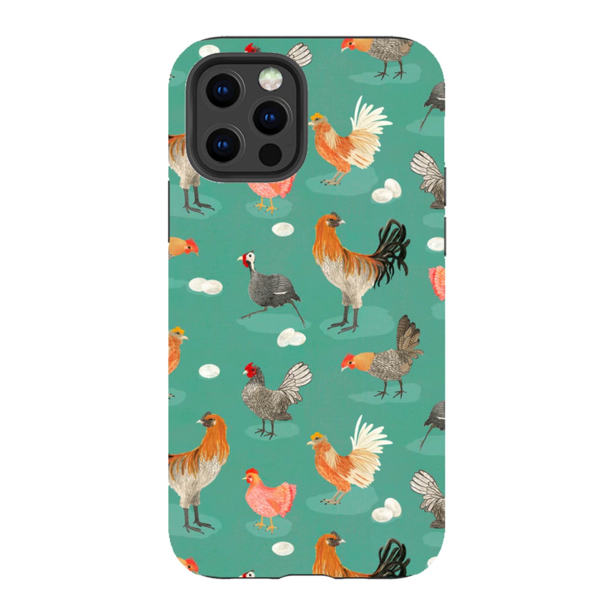 iPhone Tough Case - Chicken Teal By Katherine Quinn