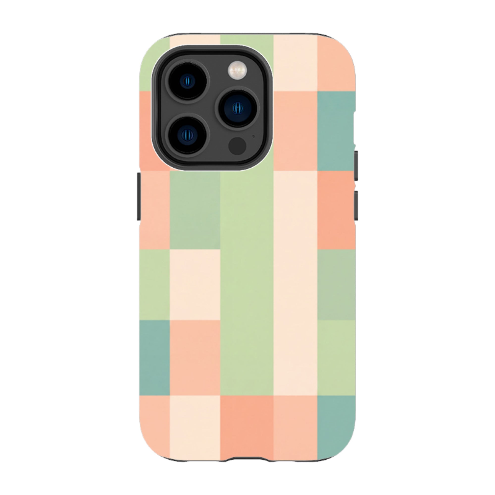 iPhone Tough Case - Pastel Gingham