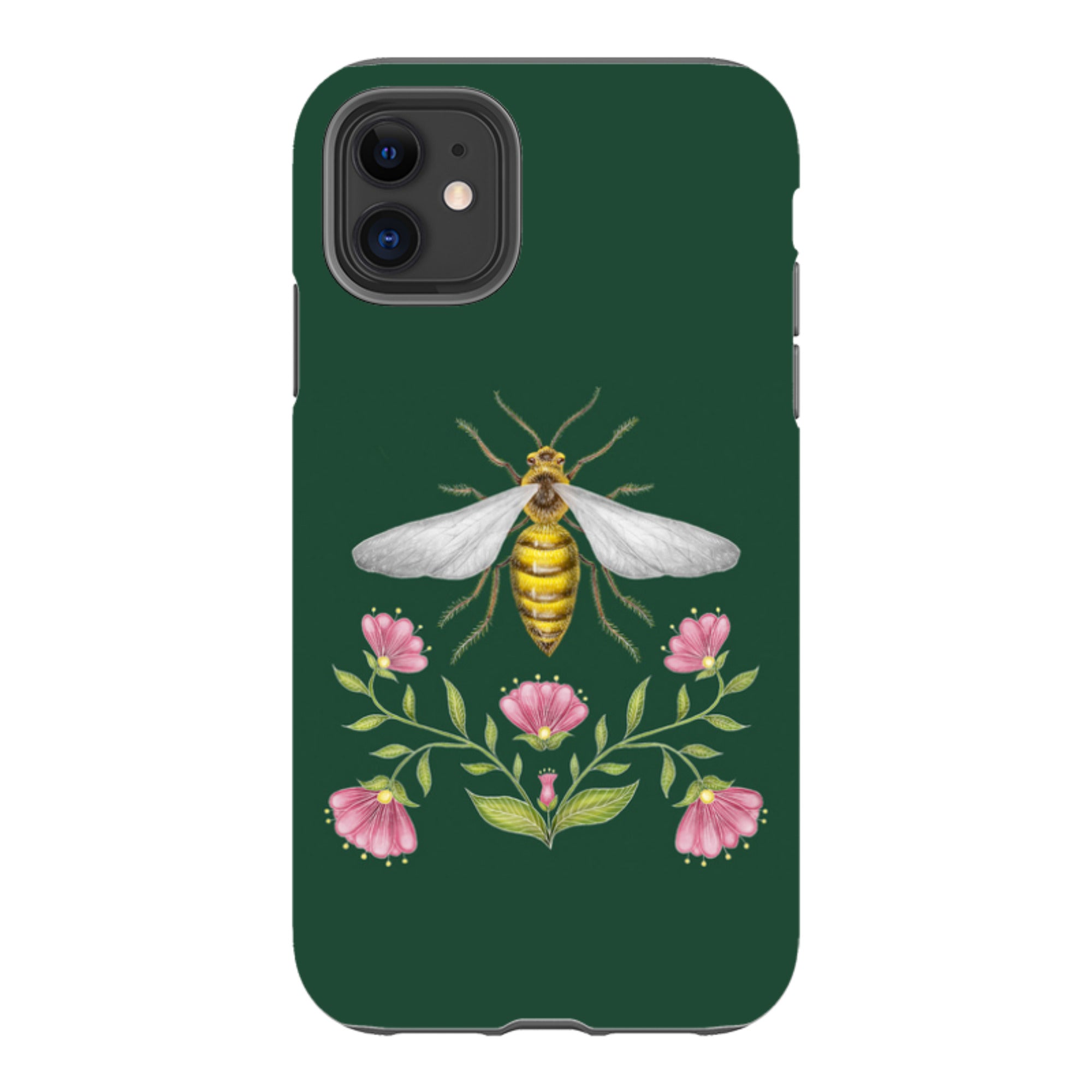 iPhone Tough Case - Wings Of Freedom Emerald By Catherine Rowe