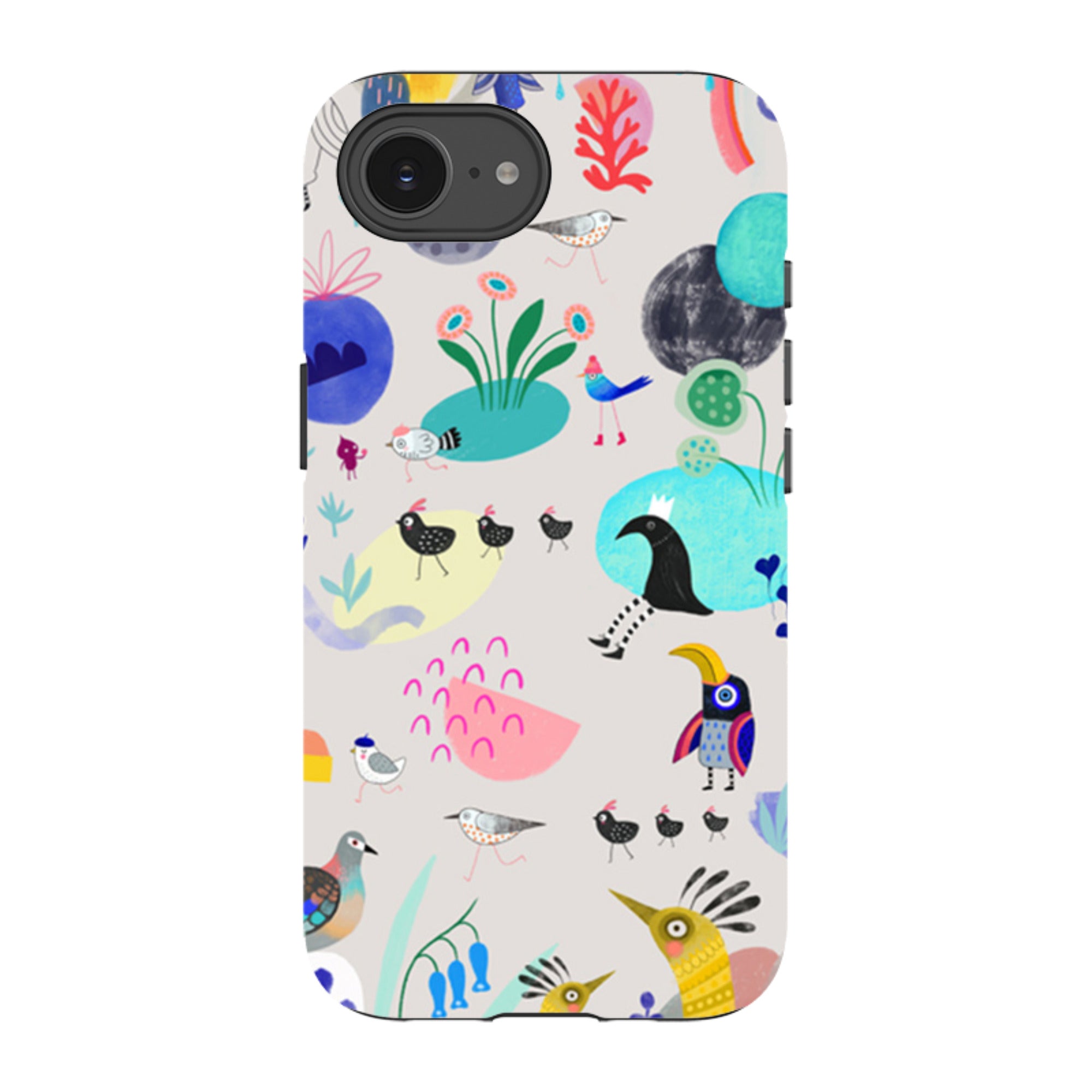 iPhone Tough Case - Crazy Bird By Mia Underwood