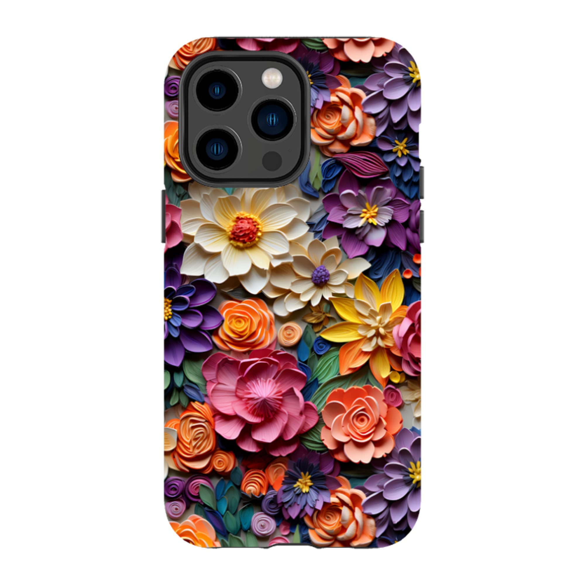 iPhone Tough Case -Violet Floral