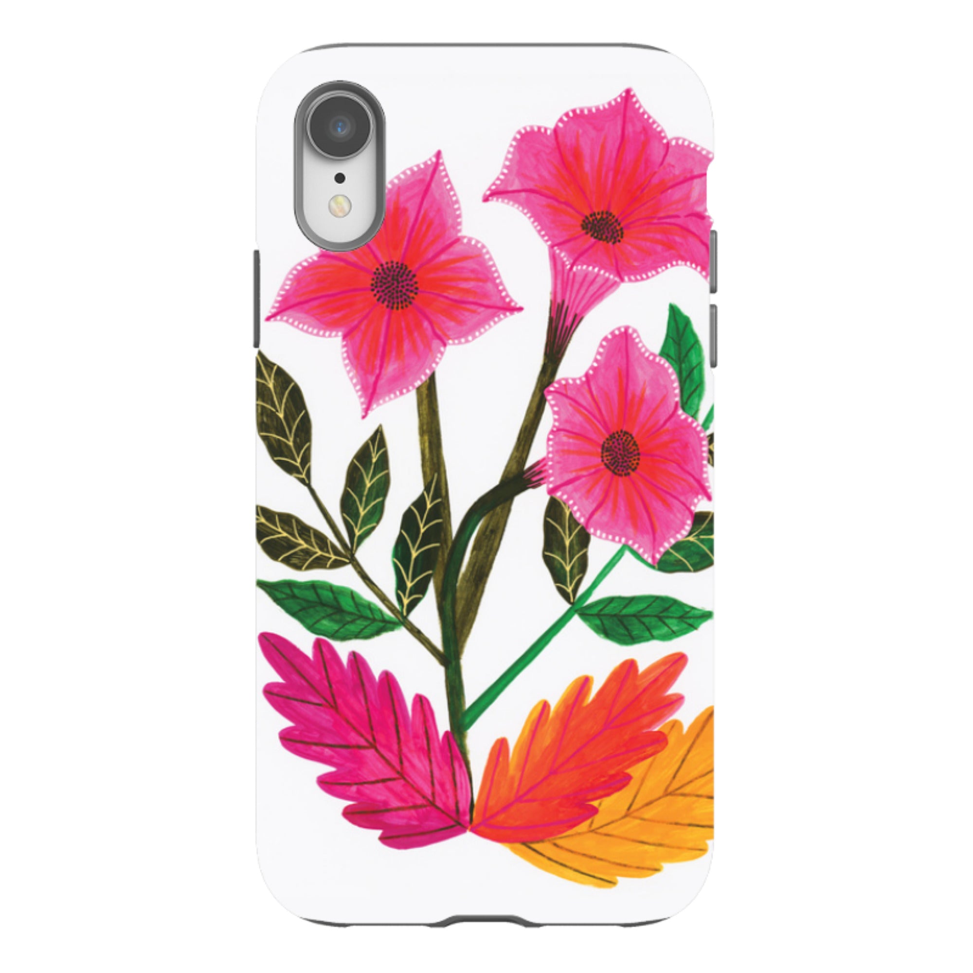 iPhone Tough Case - Trumpet Flowers By Lee Foster Wilson
