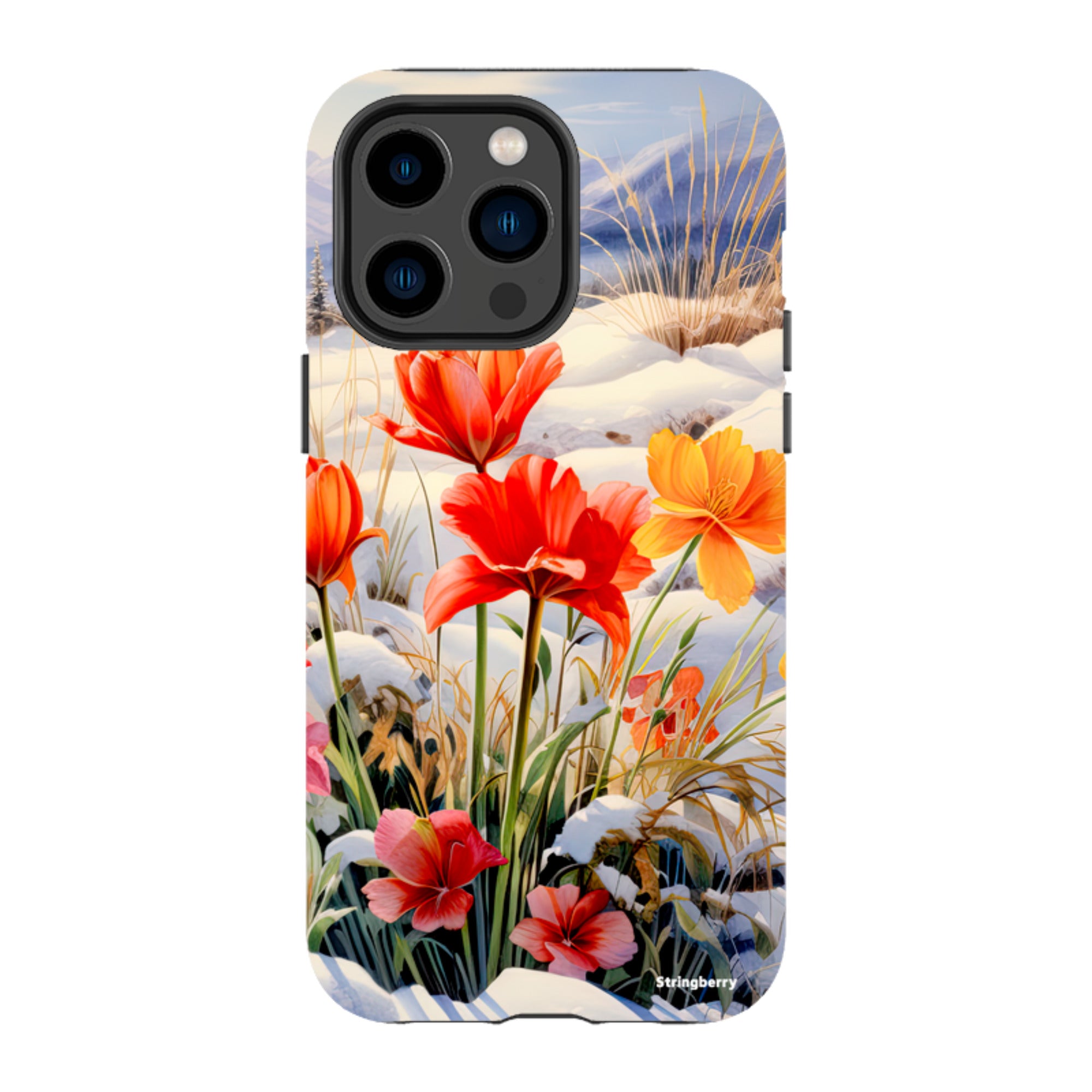 iPhone Tough Case - Winter Wild Flowers III