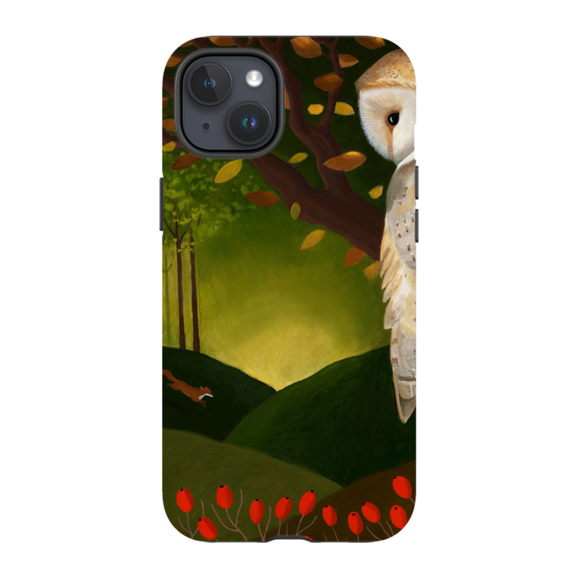 iPhone Tough Case - Autumn Owl And Fox By Bex Parkin