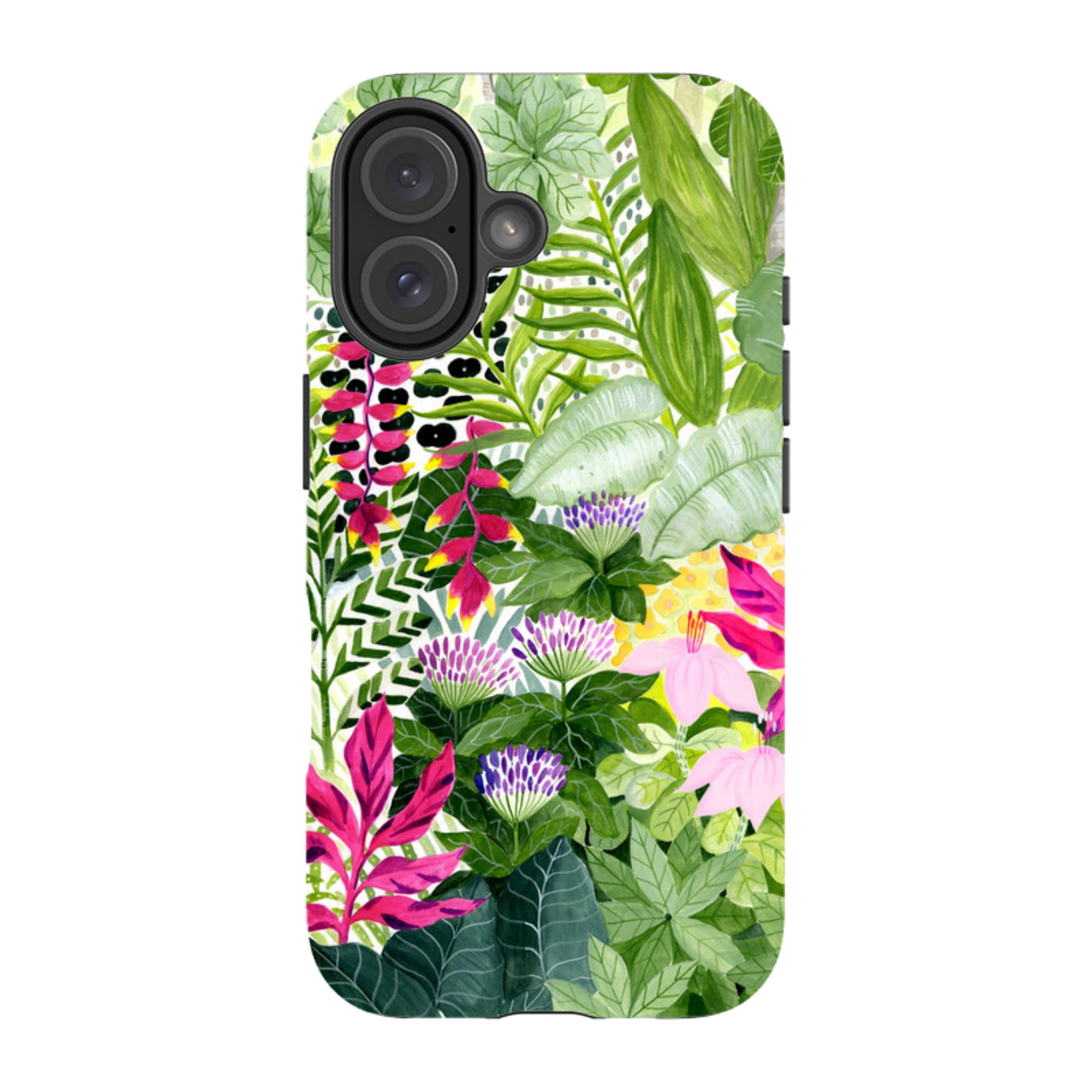 iPhone Tough Case - Pink Botanical By Bex Parkin