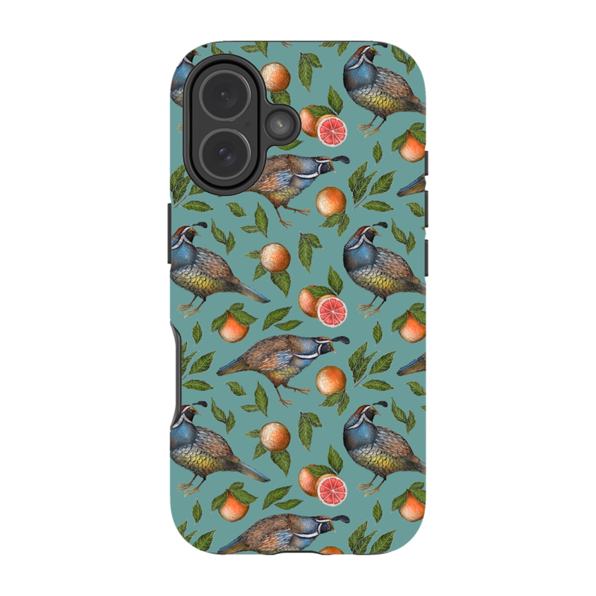 iPhone MagSafe Tough Case -  Quails Pattern By Catherine Rowe
