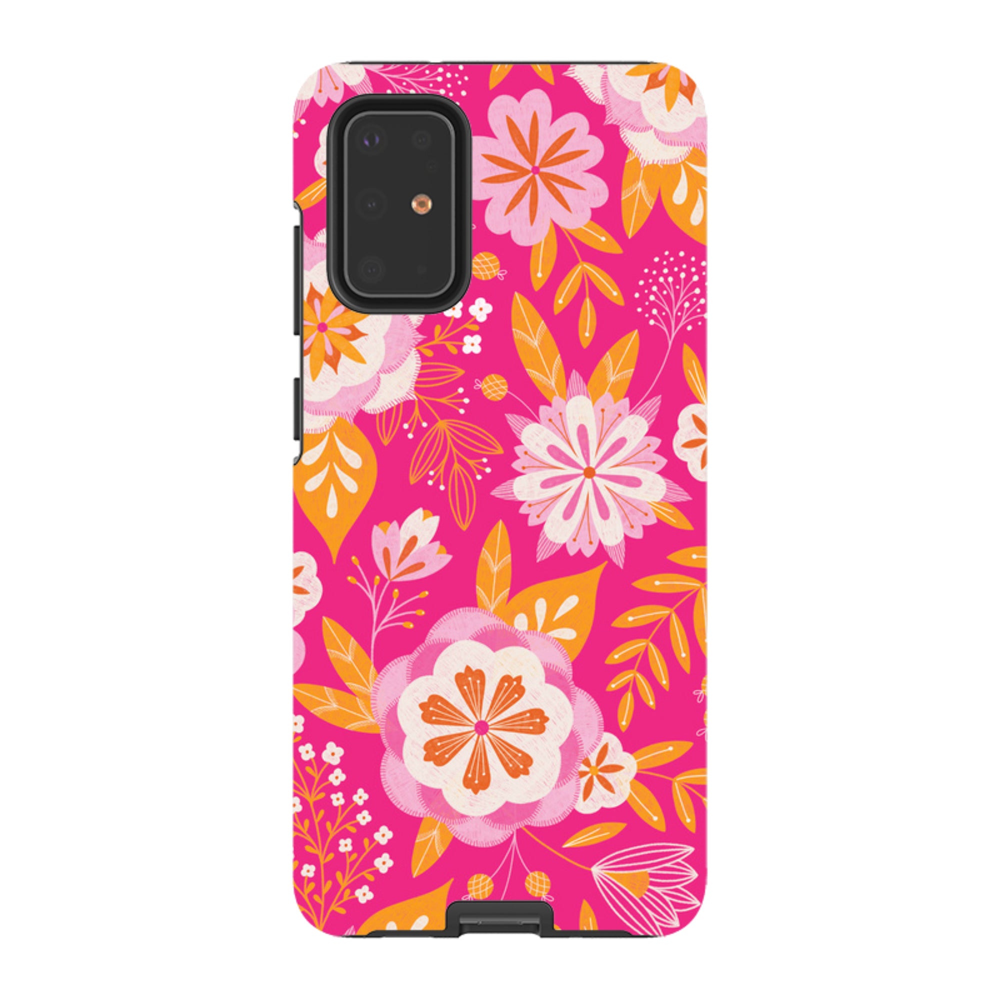 Samsung Tough Case - Big Bold Blooms Pink By Jenny Zemanek