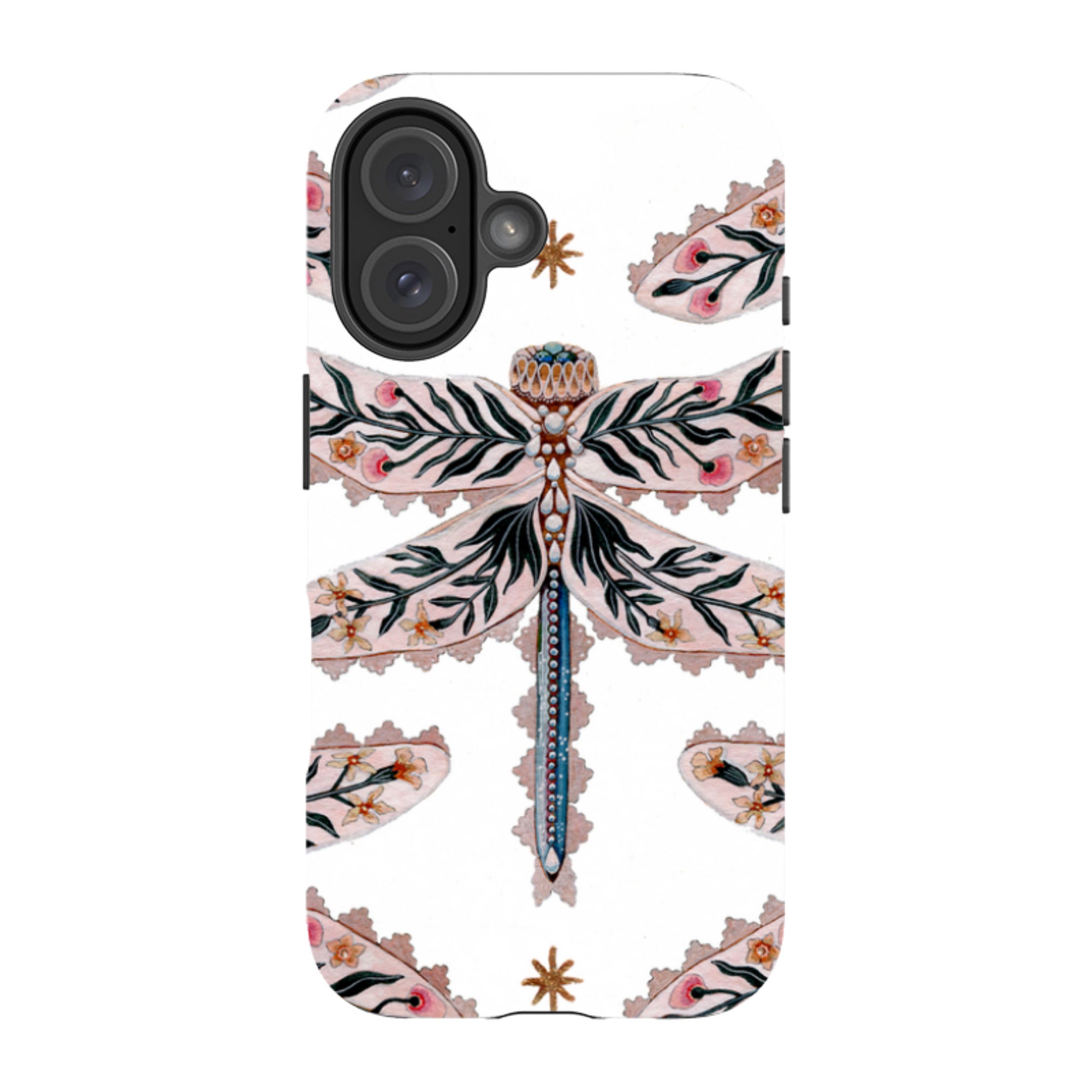 iPhone MagSafe Tough Case -  Dragonfly Pattern By Maria Matos