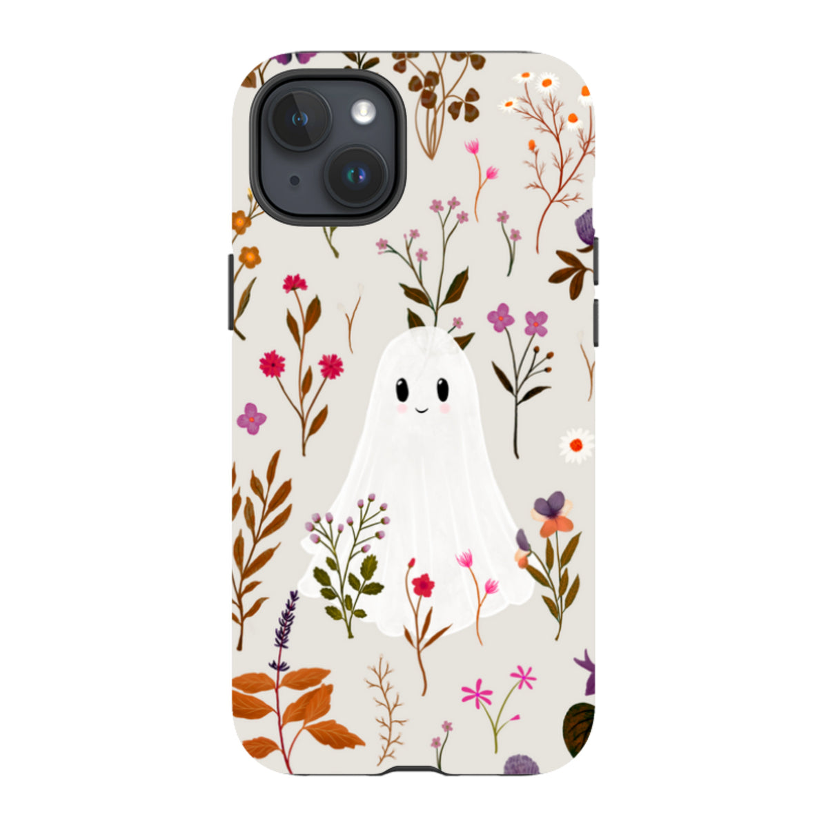 iPhone Tough Case - Ghost in the Garden - Stone Multi By Katherine Quinn