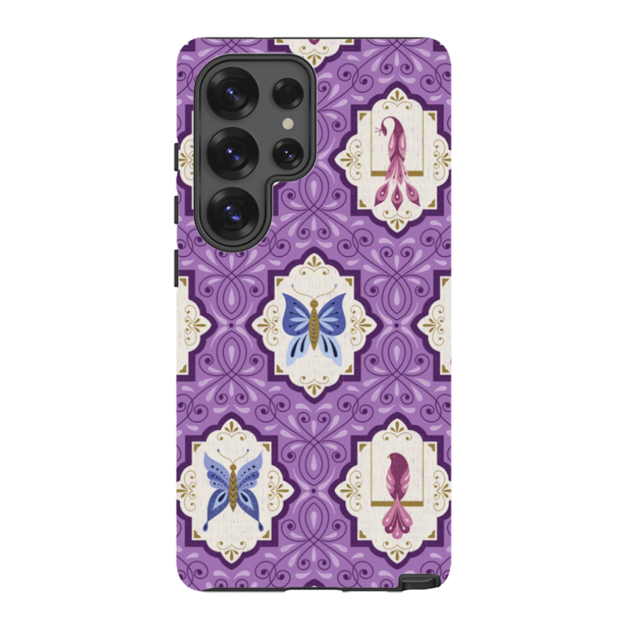 Samsung Tough Case - Wingframes Med Purple By Jenny Zemanek