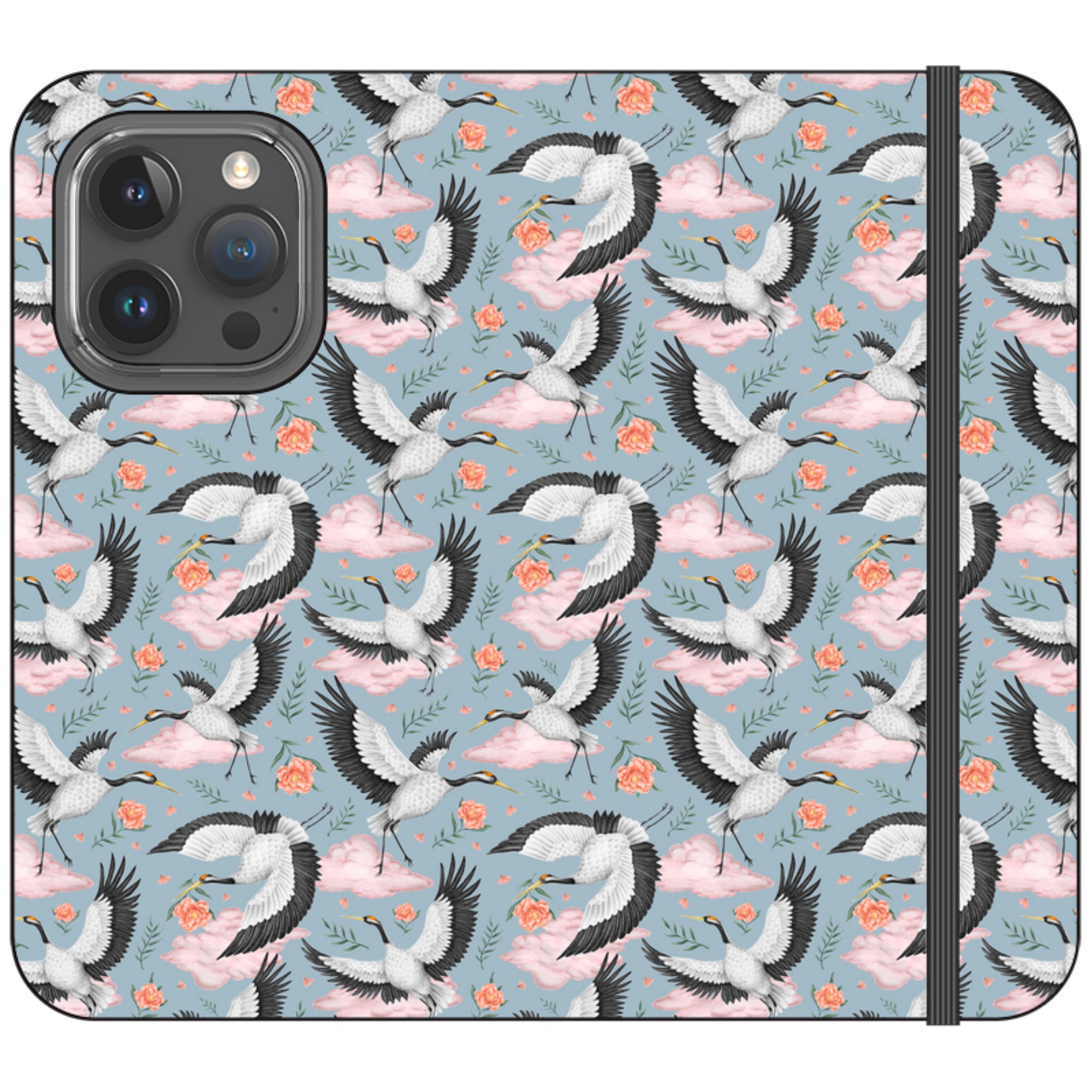 Flight of the Cranes Wallet Case By Catherine Rowe
