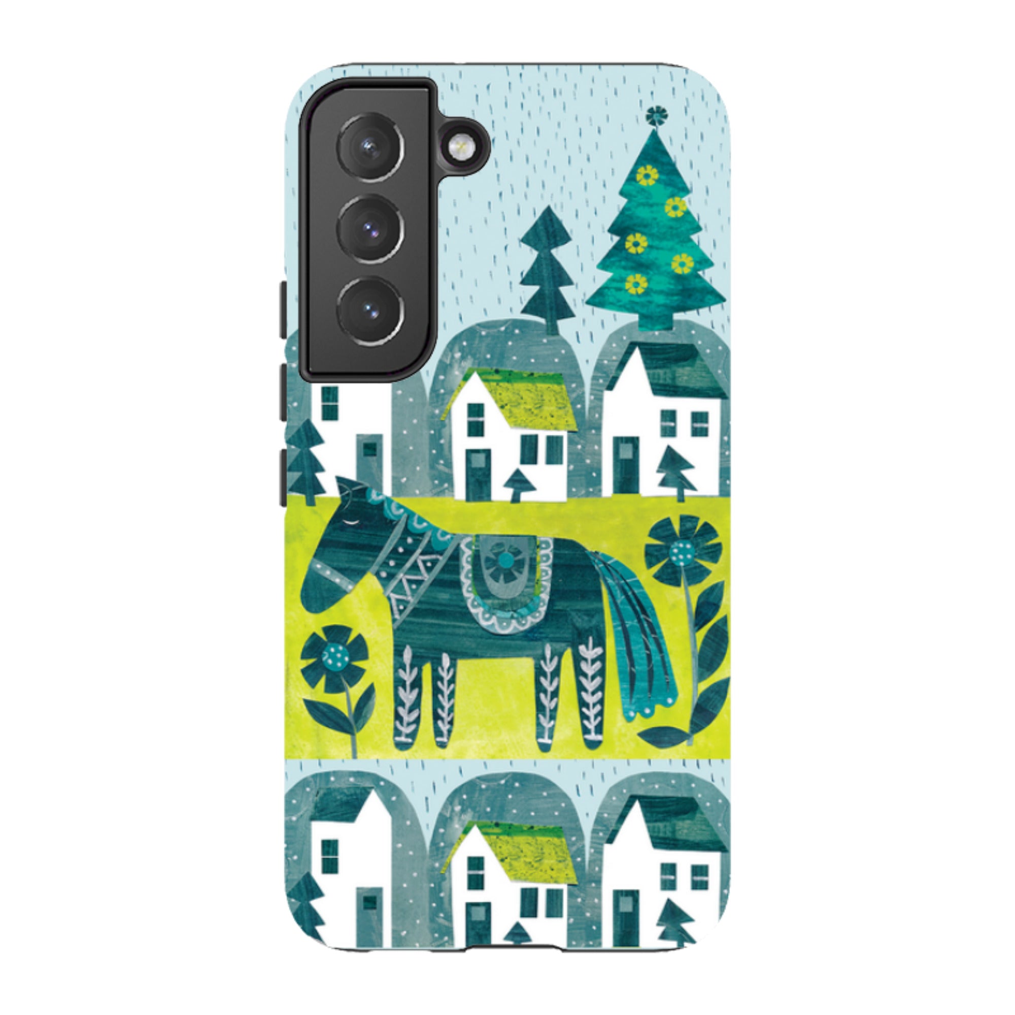 Samsung Tough Case - Winter Dala Horse By Tracey English