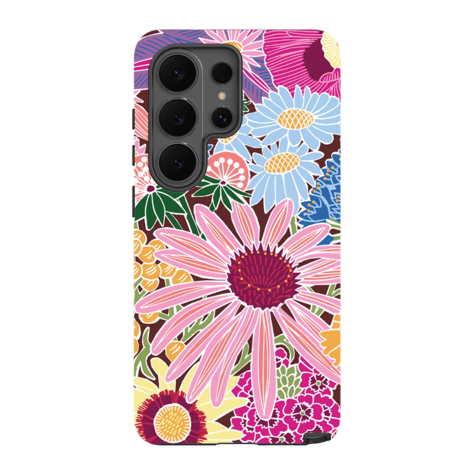 Samsung Tough Case - Jigsaw Floral 1 By kate Heiss