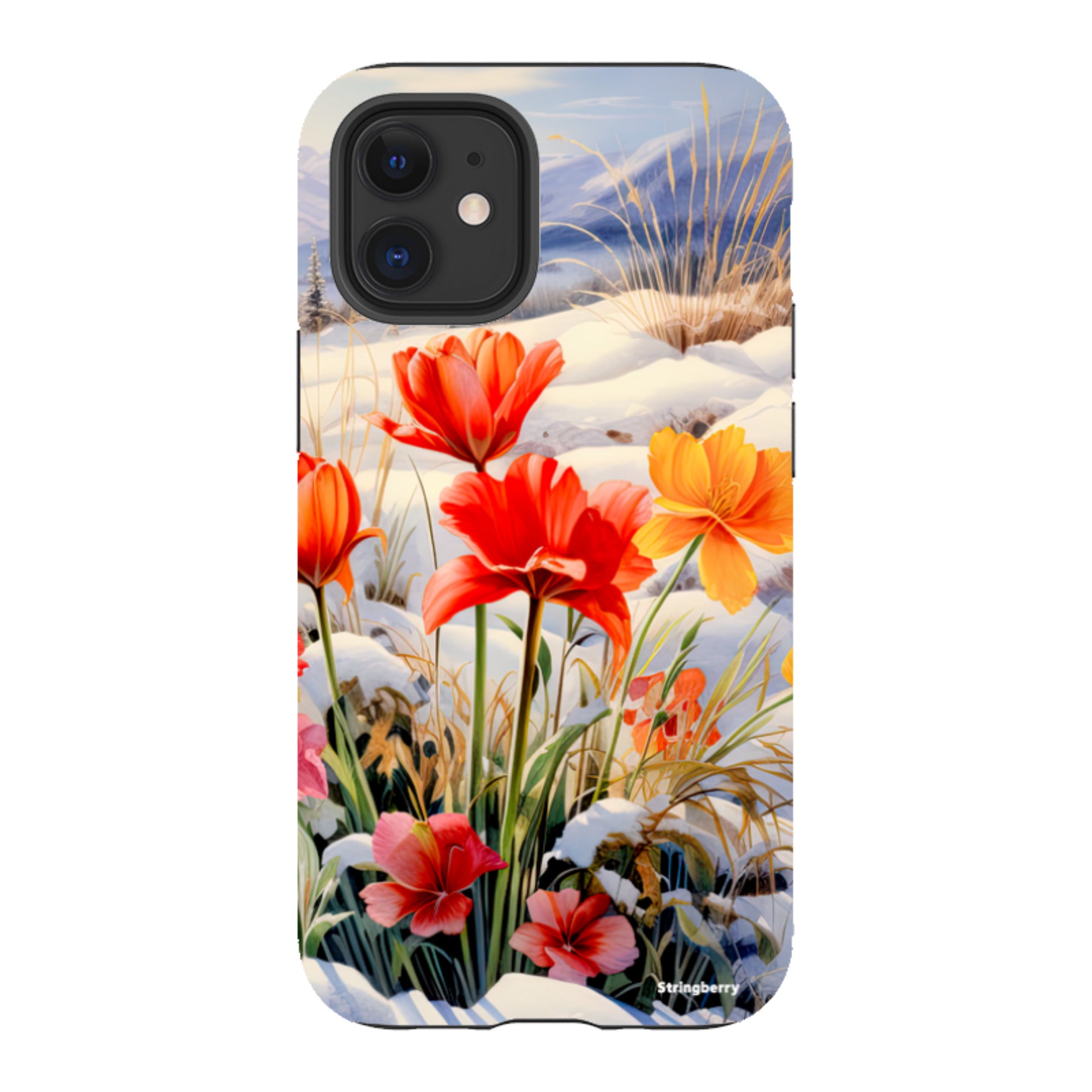 iPhone Tough Case - Winter Wild Flowers III