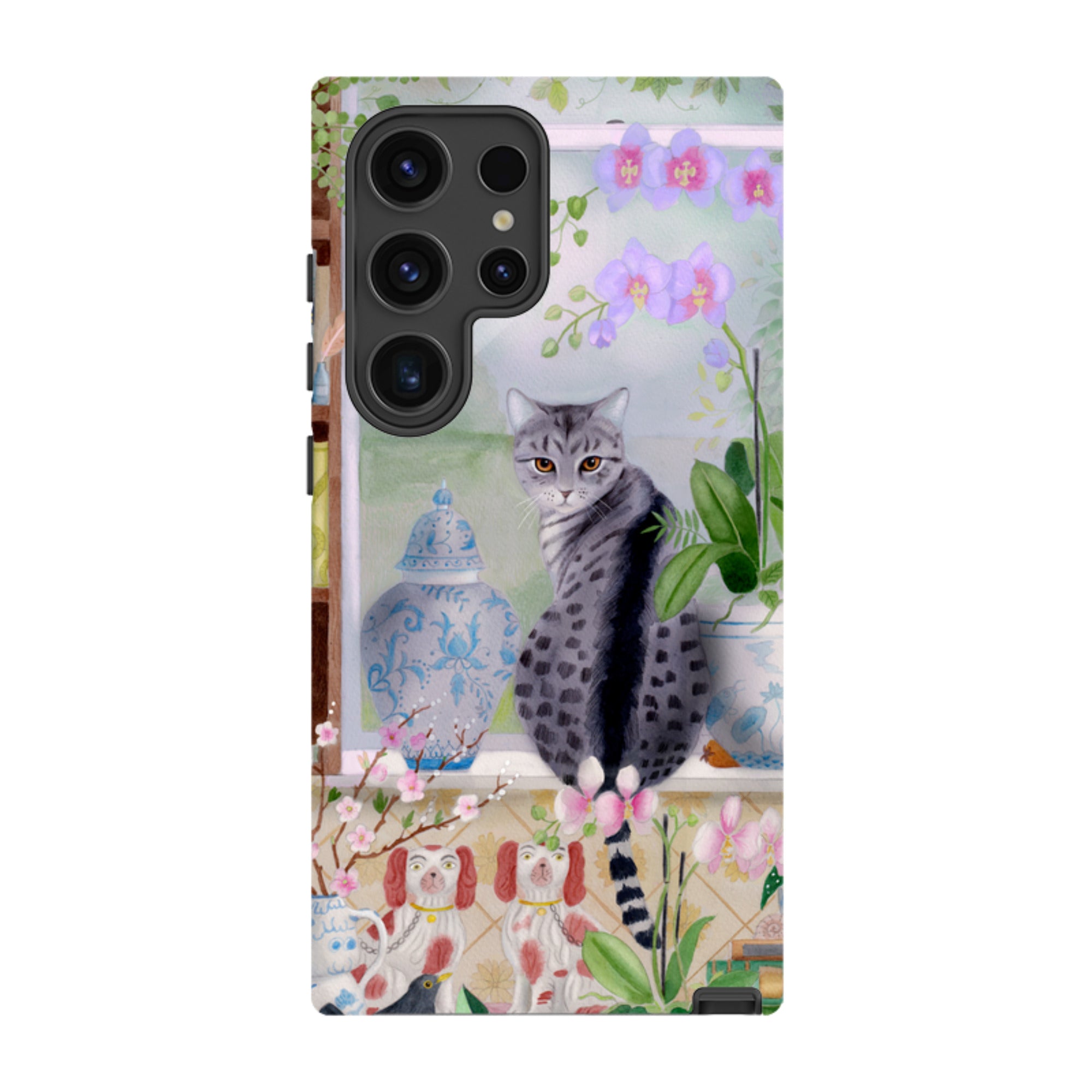 Samsung Tough Case - Cat In Window By Bex Parkin