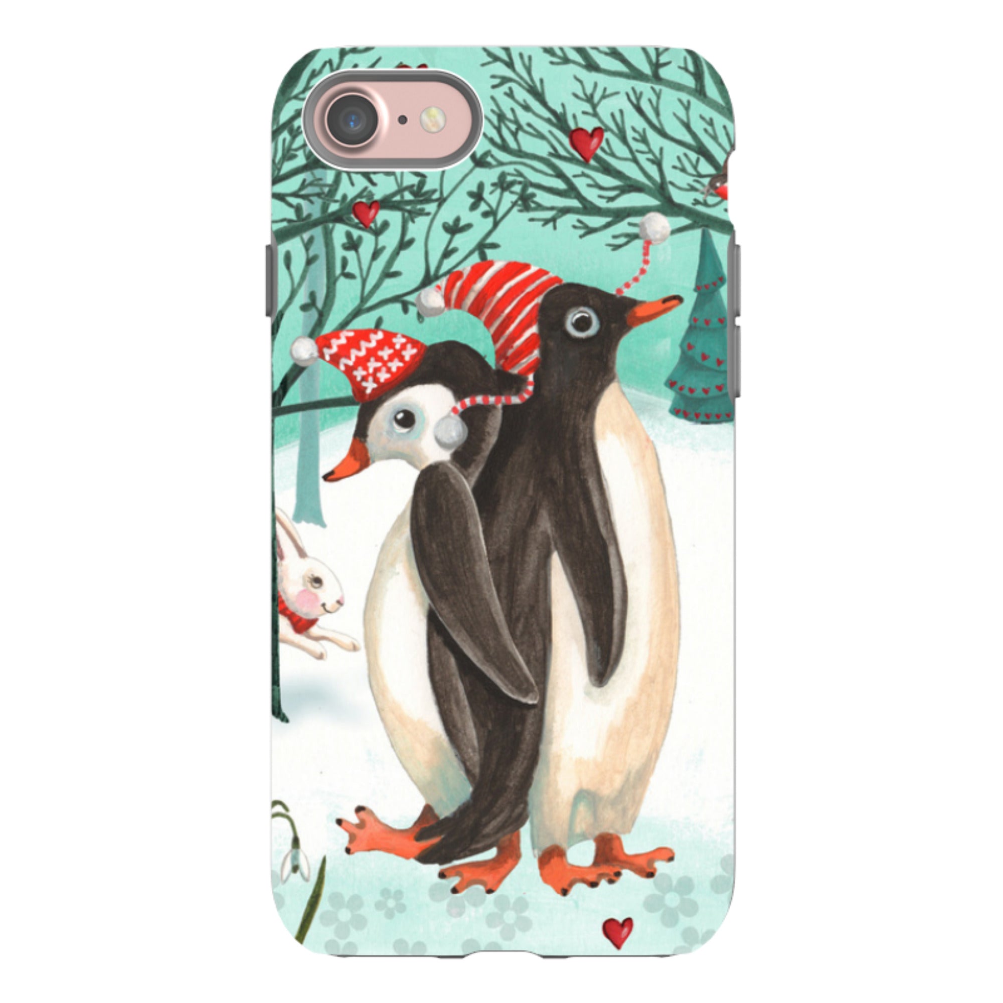 iPhone Tough Case - Winter Together By Caroline Bonne Muller