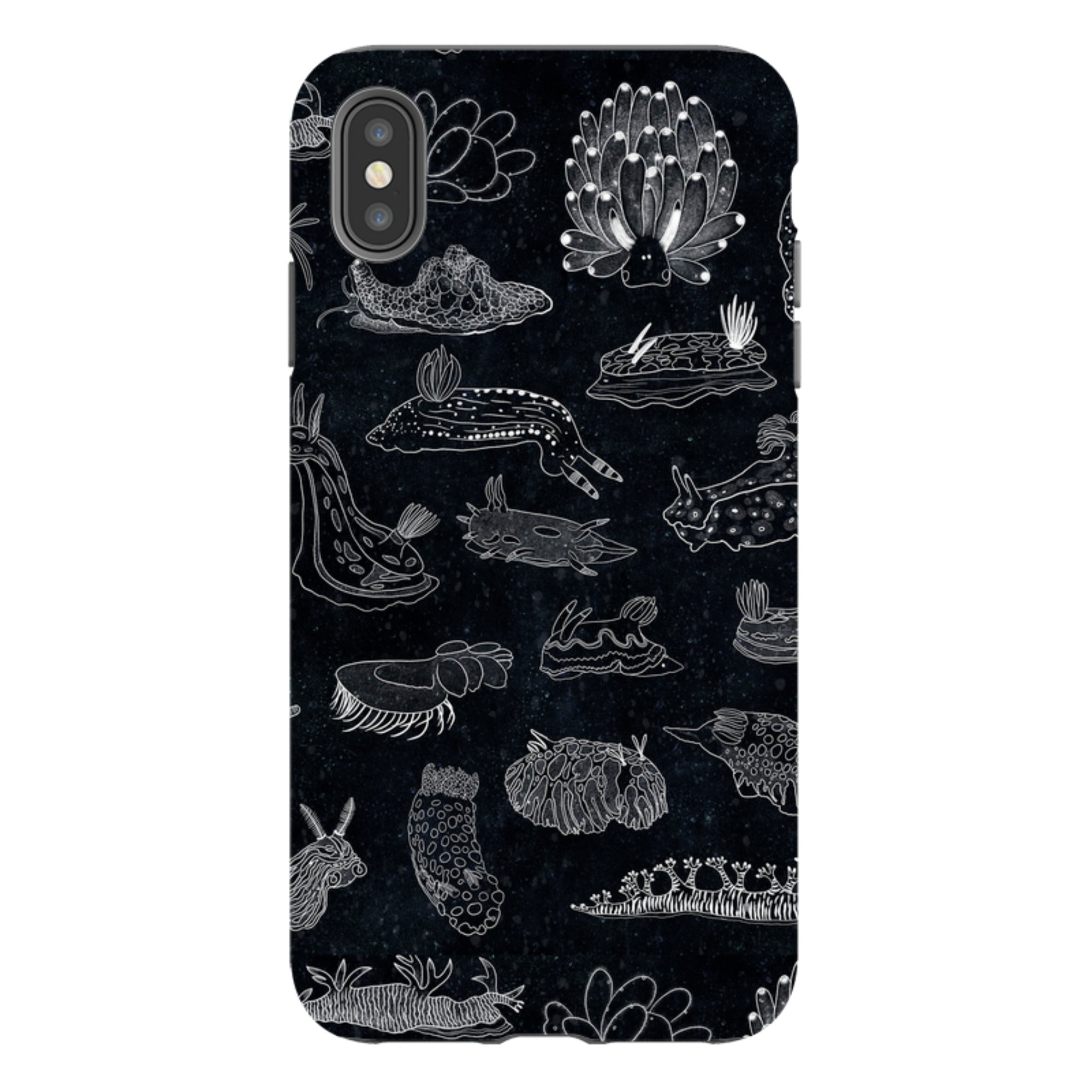 iPhone Tough Case - Nudibranch Line Drawing By Katherine Quinn