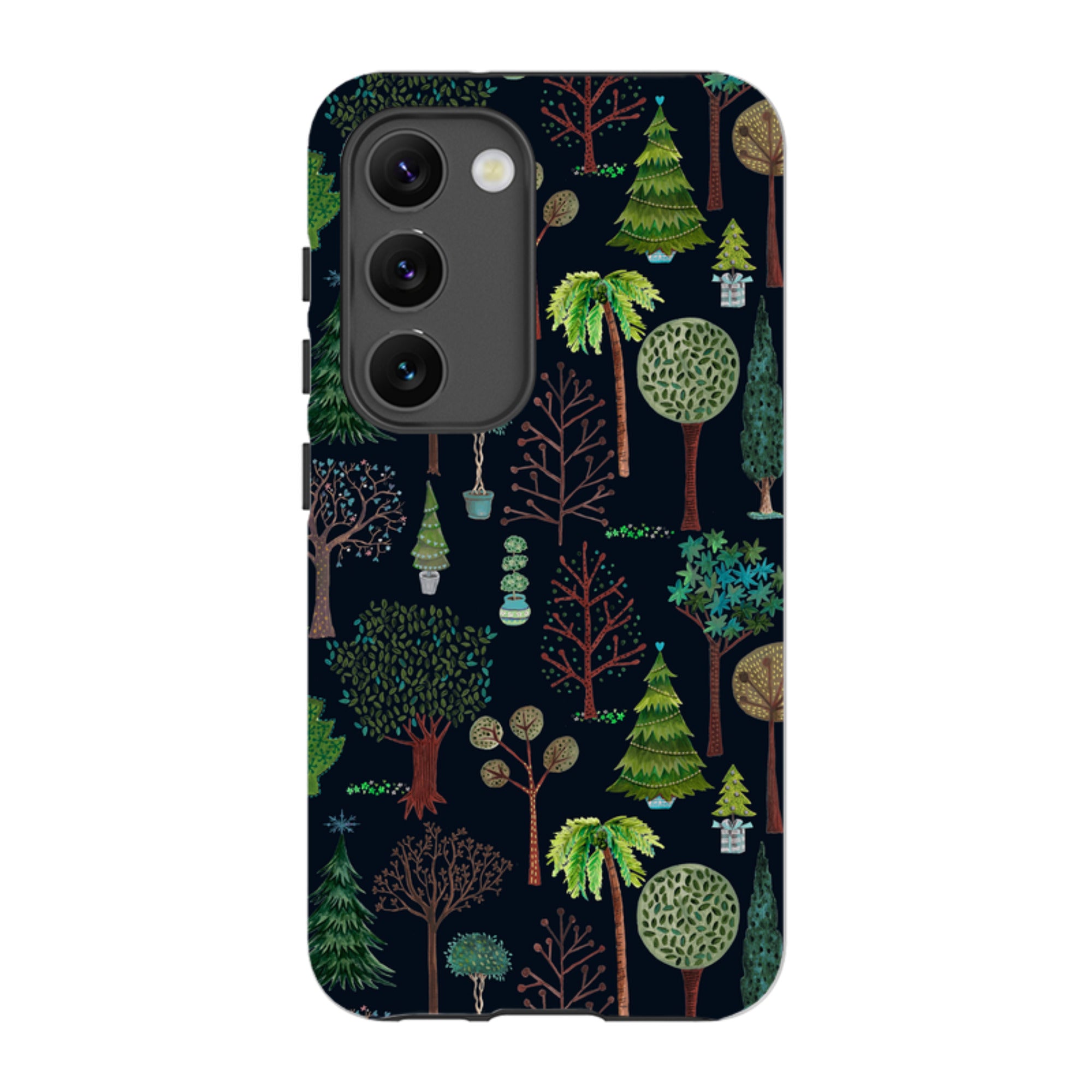 Samsung Tough Case - Xmas Trees Dark By Caroline Bonne Muller