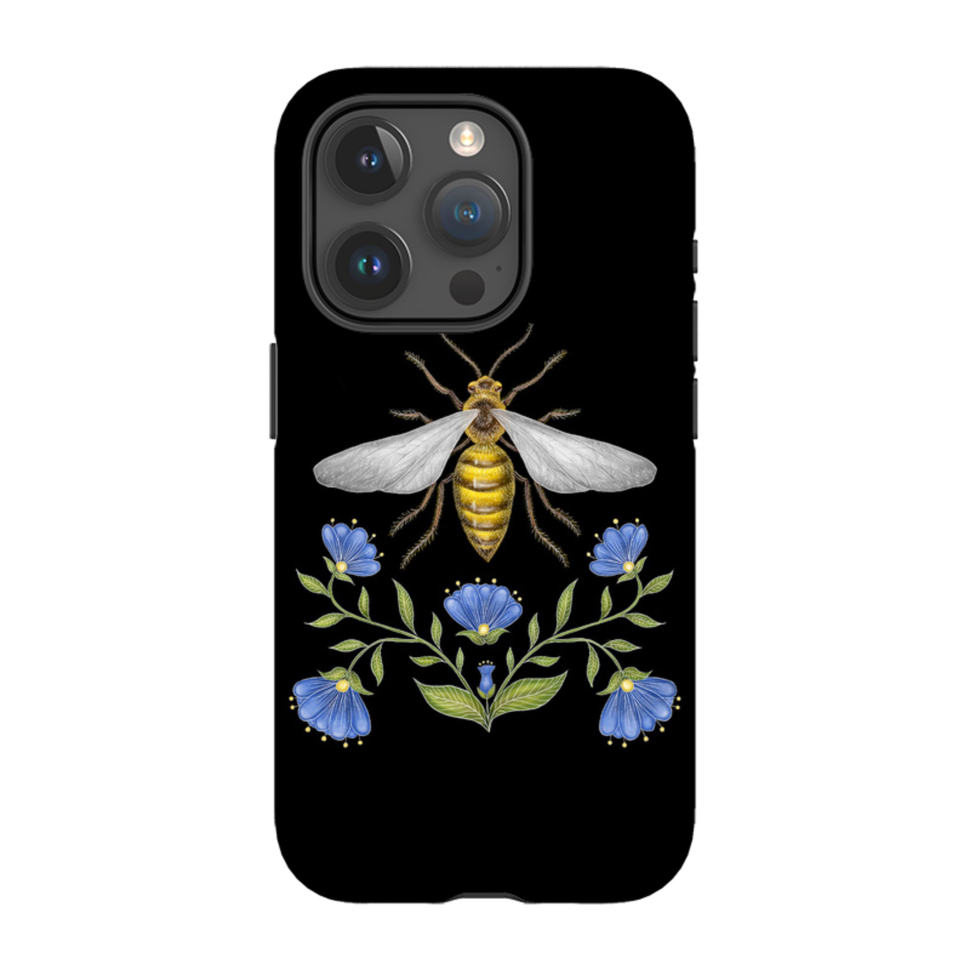iPhone MagSafe Tough Case - Wings Of Freedom Black By Catherine Rowe