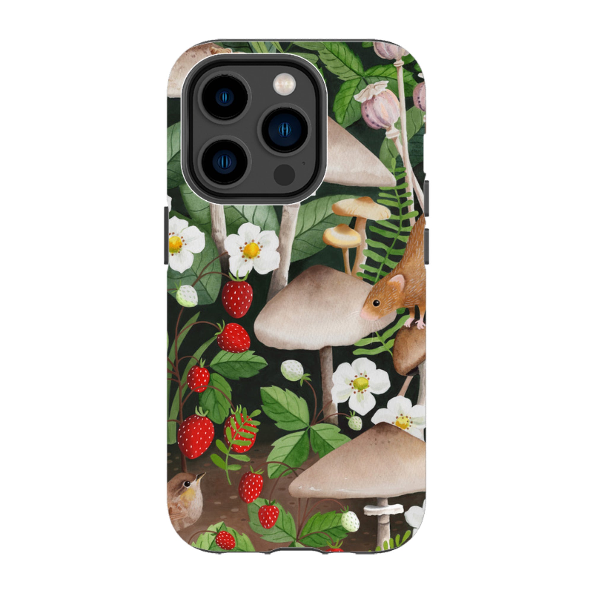 iPhone MagSafe Tough Case - Strawberry Patch By Bex Parkin