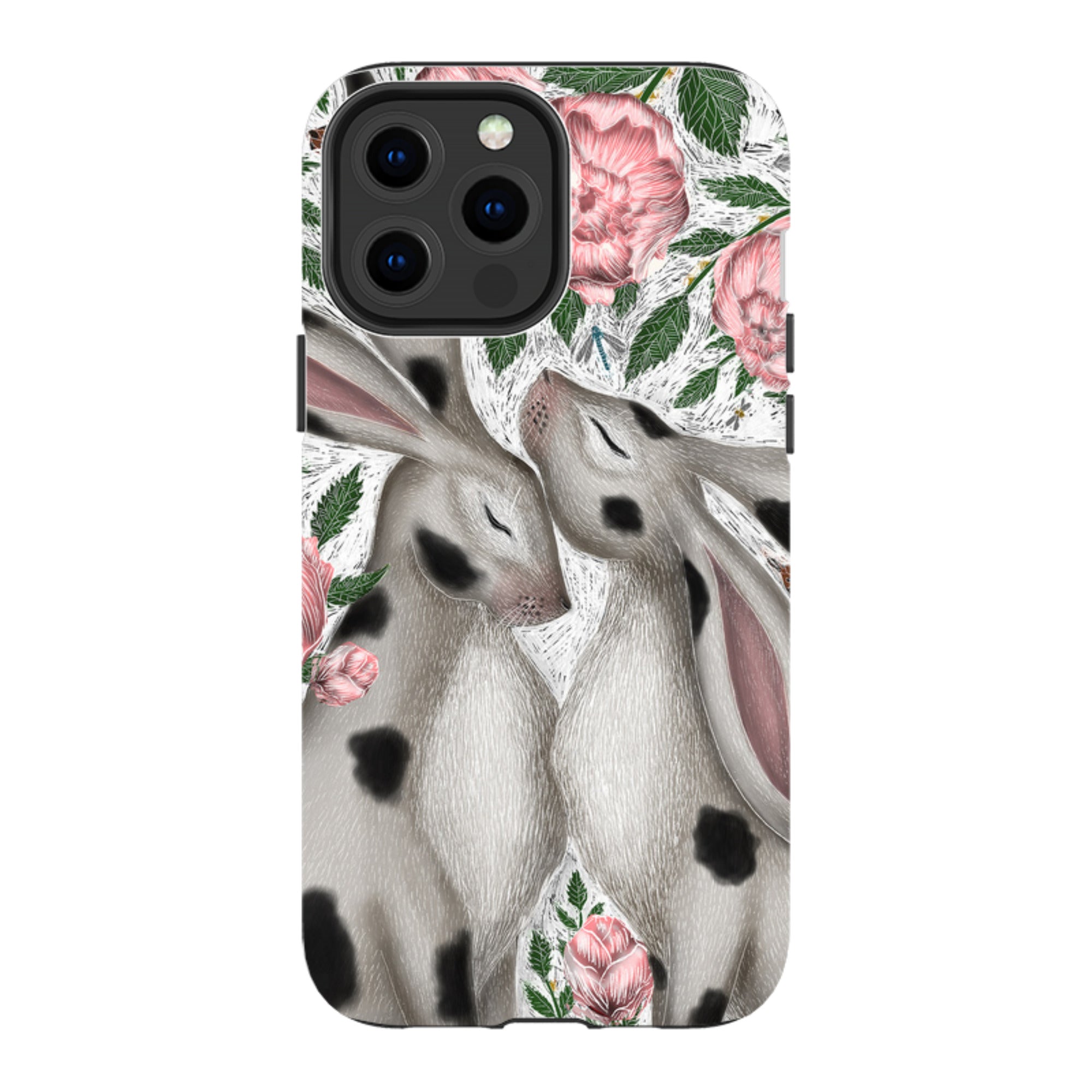 iPhone MagSafe Tough Case -  Hares and Peonies By Catherine Rowe