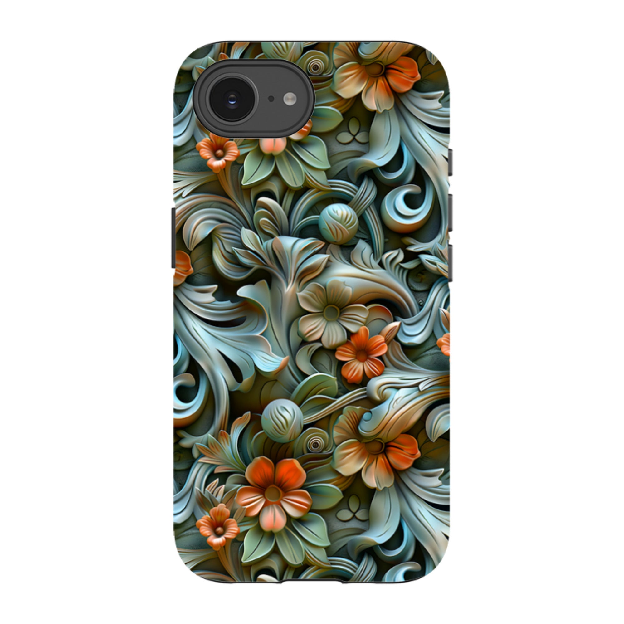 iPhone Tough Case -Clover Floral