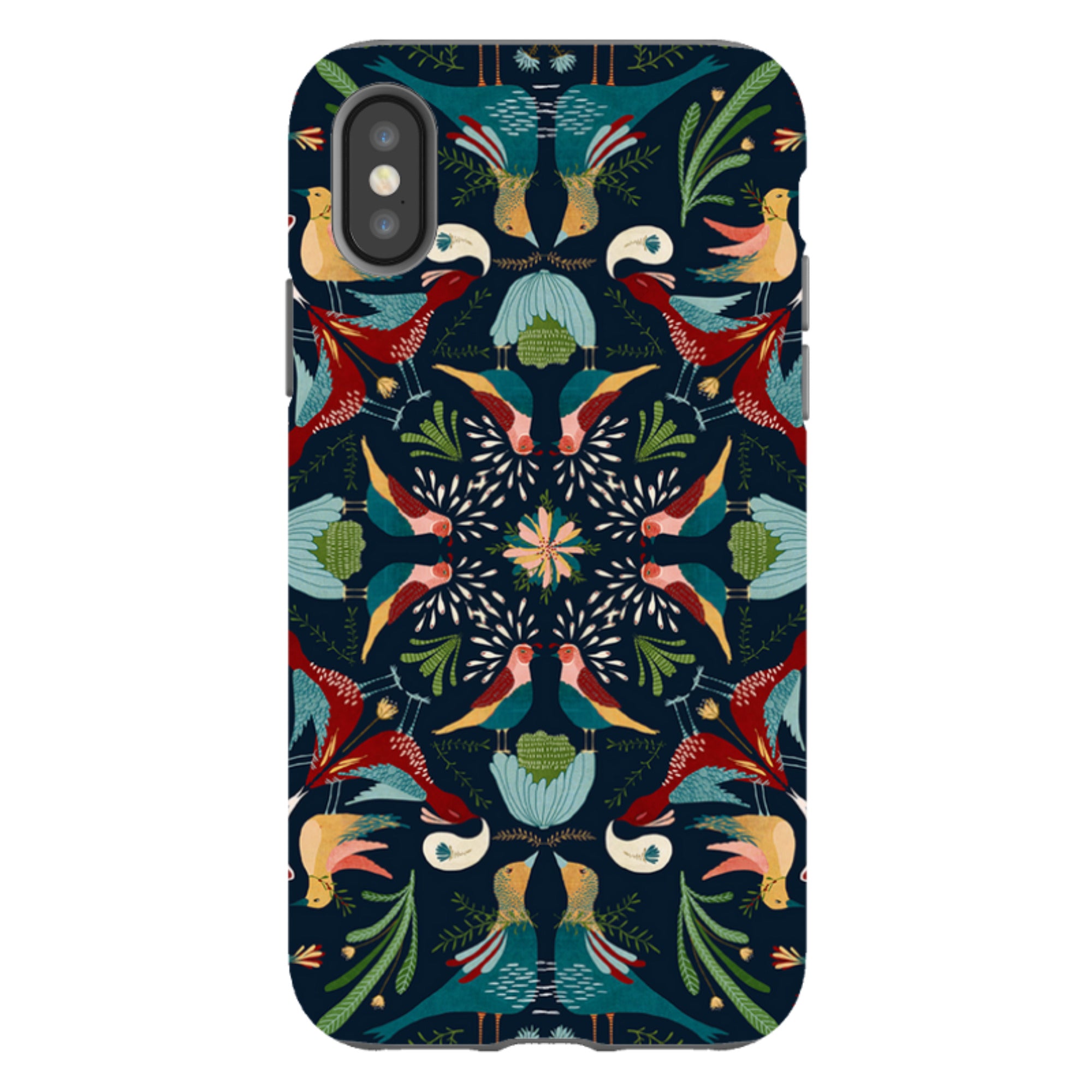 iPhone Tough Case - Navy Hanky By Katherine Quinn