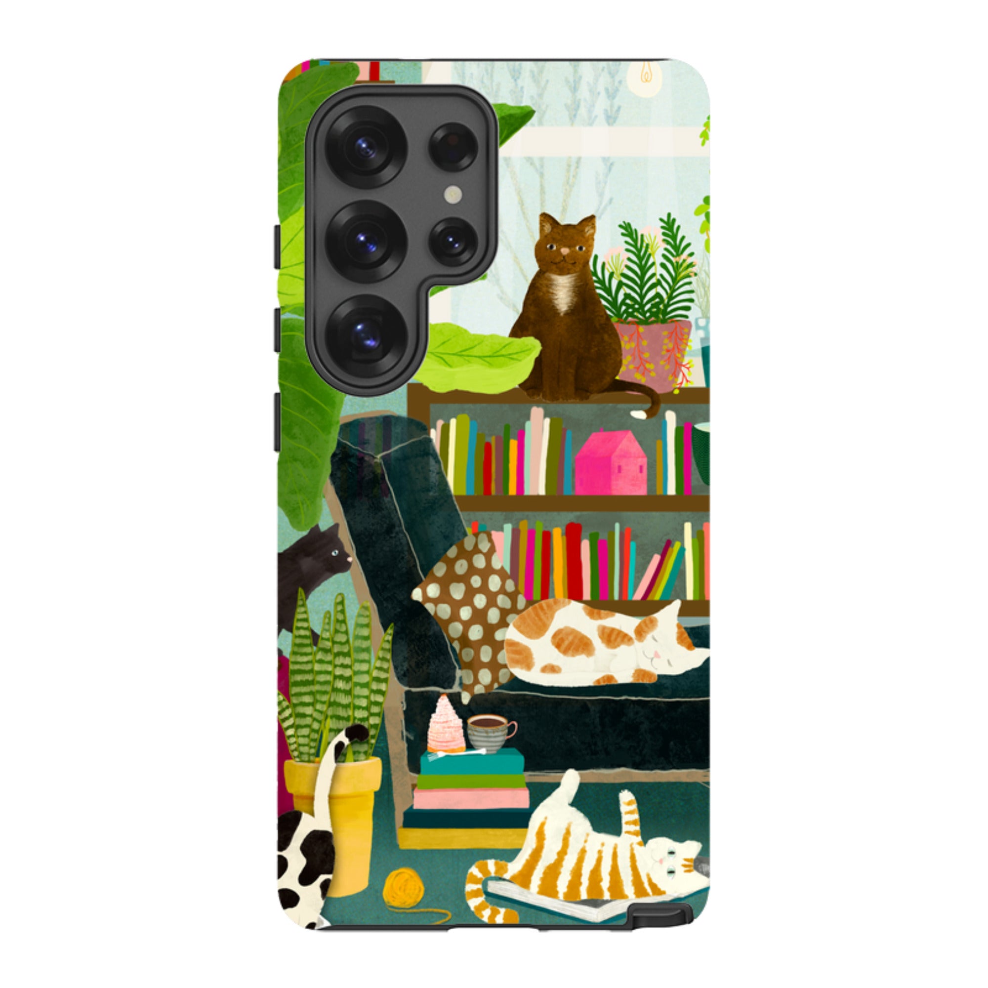 Samsung Tough Case - Cat Library By Katherine Quinn