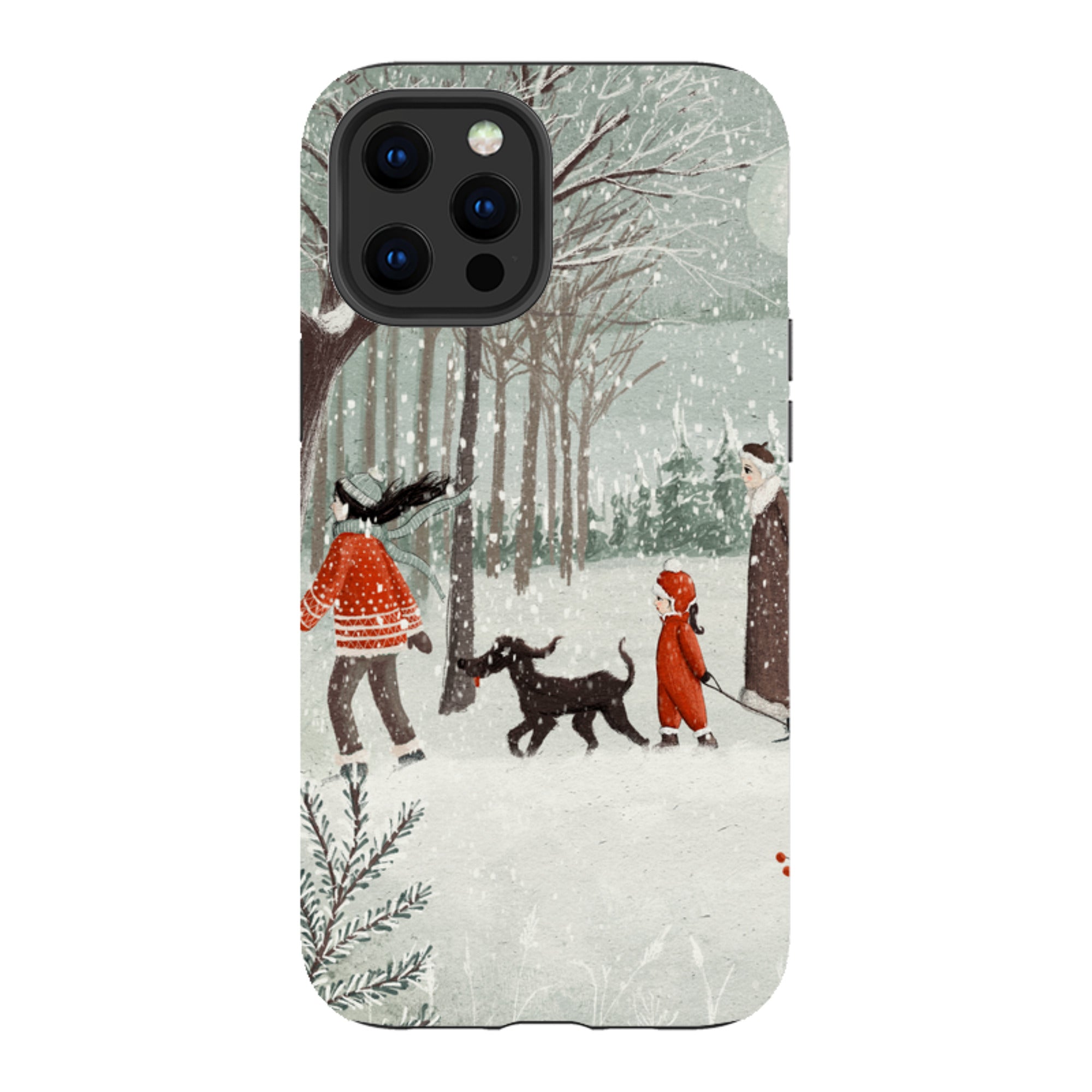 iPhone Tough Case - Winter Walk By Maja Lindberg