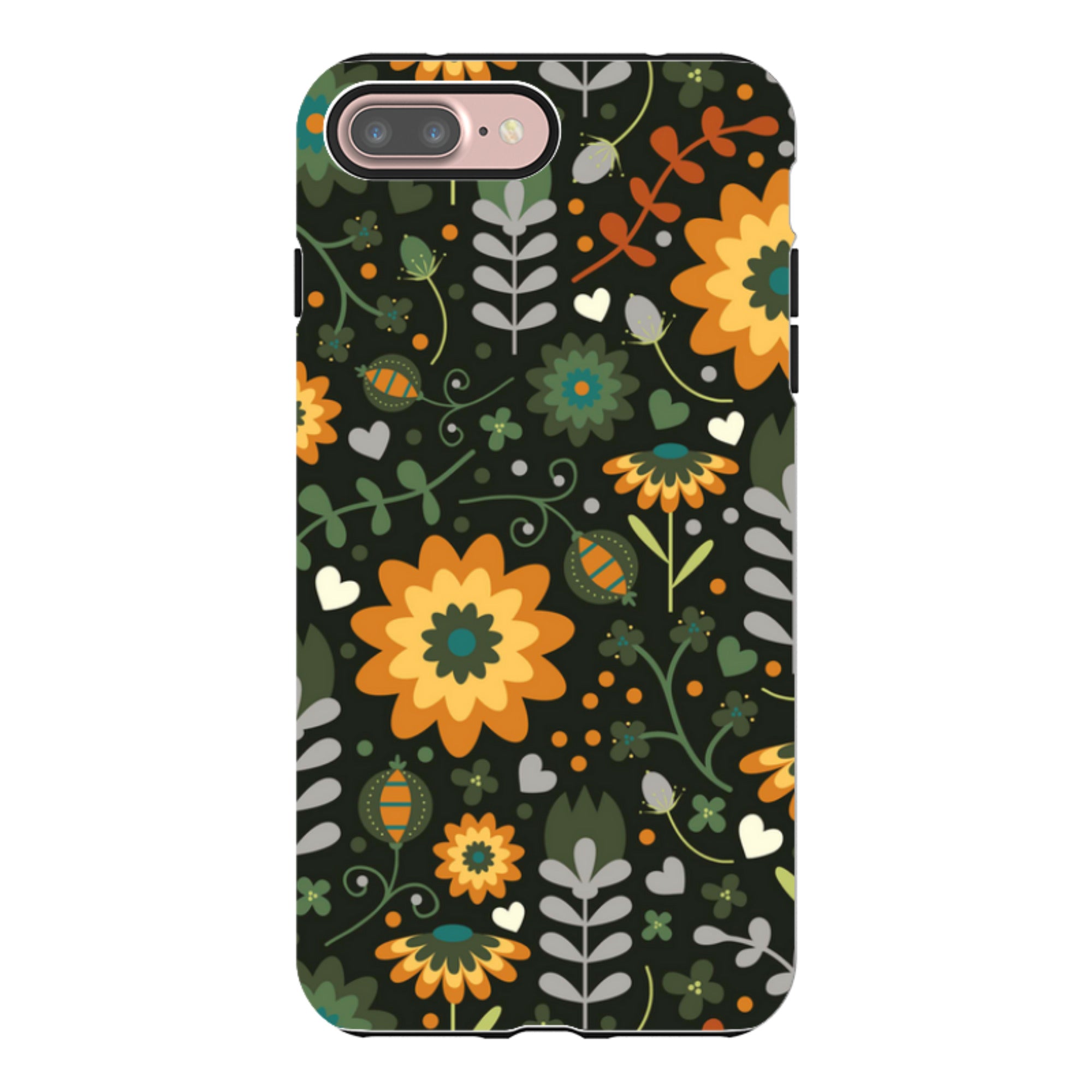 iPhone Tough Case - Dark Floral By Suzy Taylor