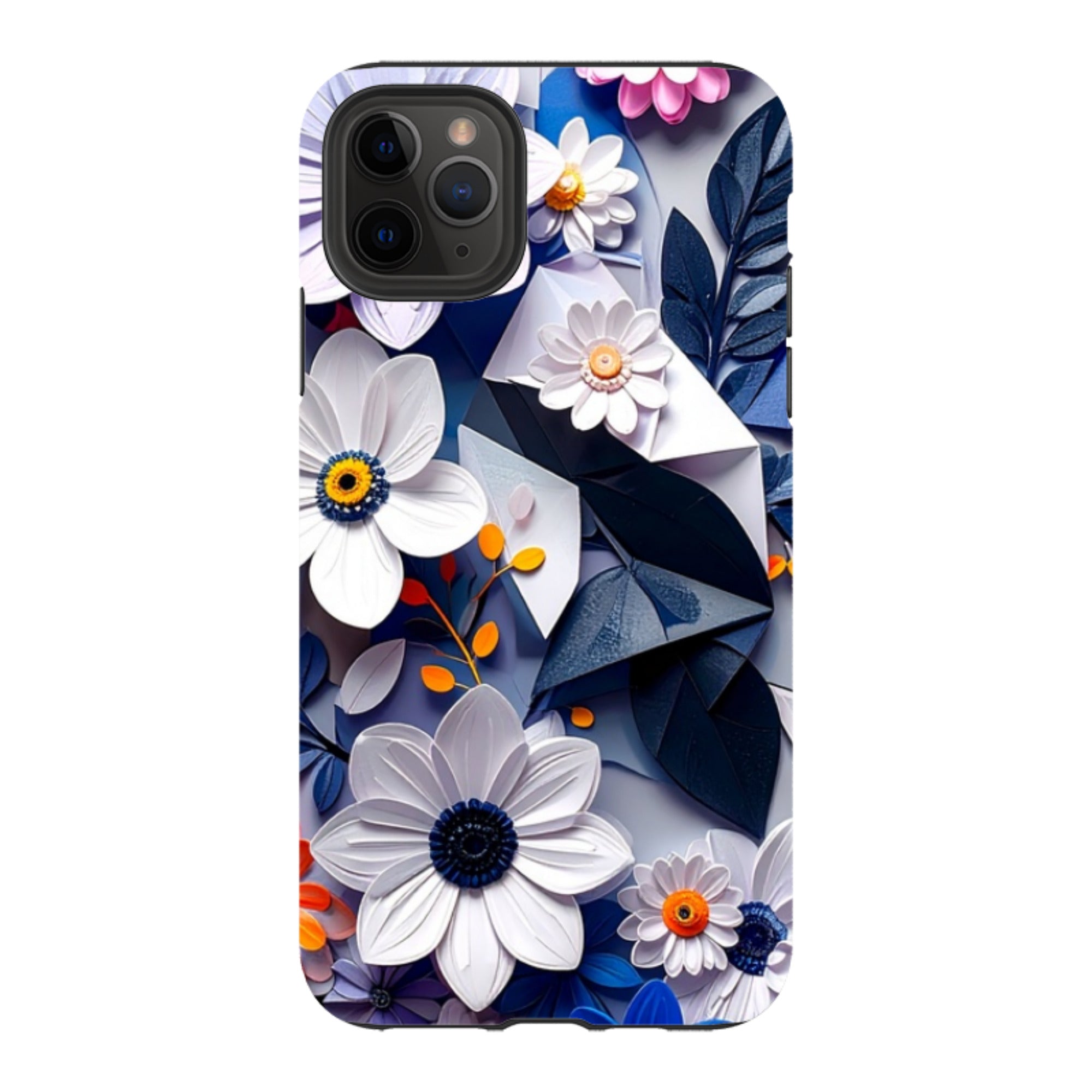 iPhone Tough Case - Summer Blue Florals