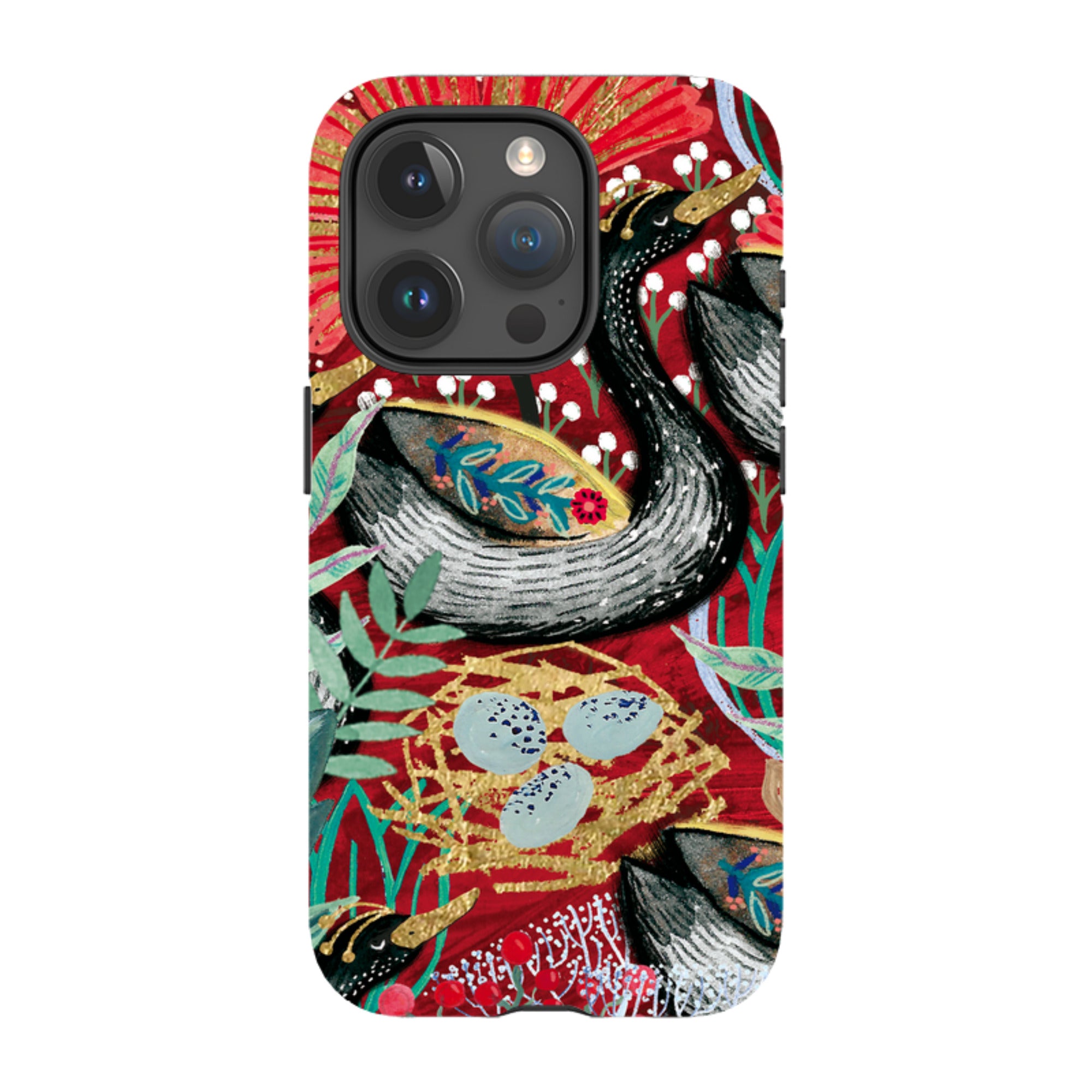 iPhone Tough Case - Eight Geese A Laying By Emma Frances Grant