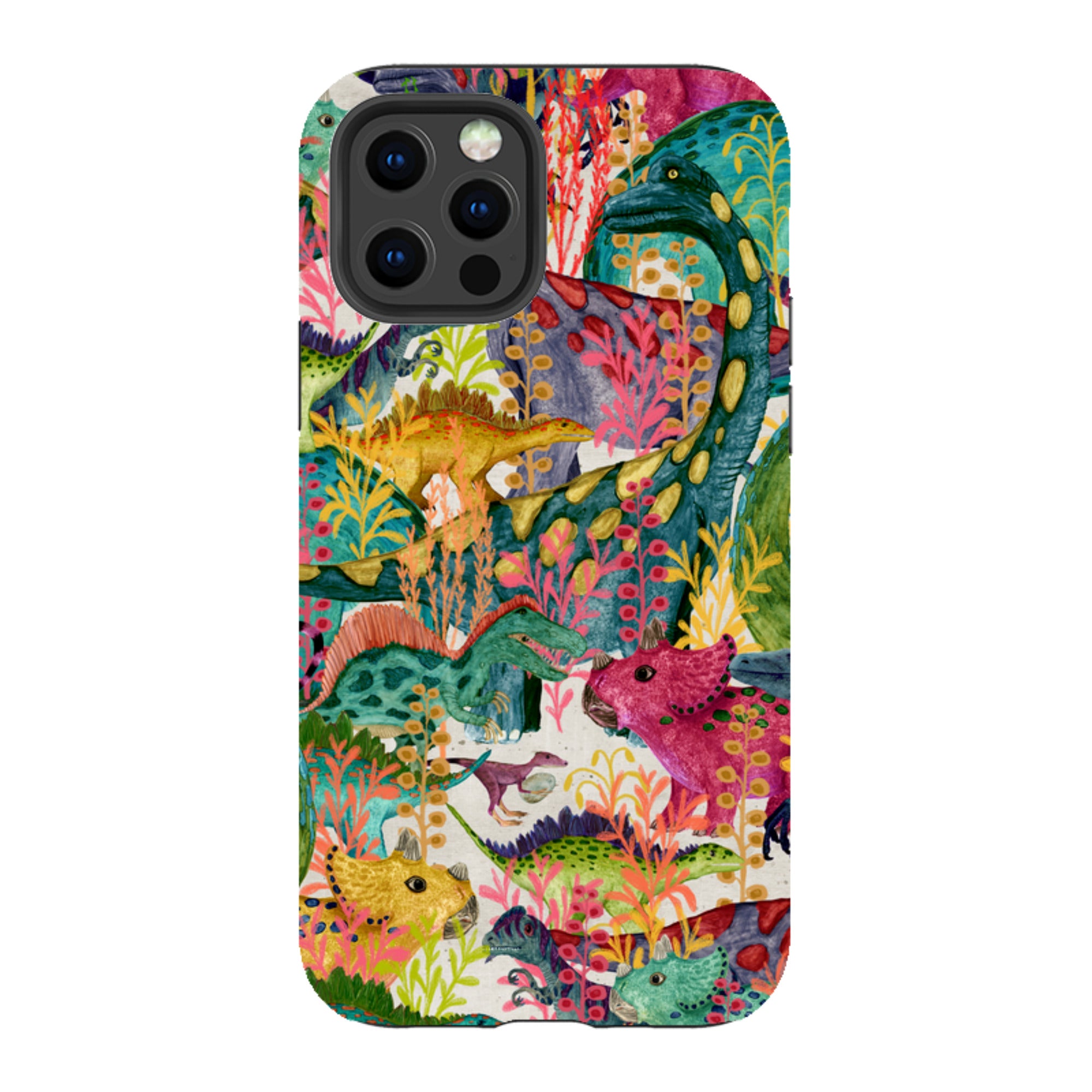 iPhone Tough Case - Dinosaur Jamboree By Katherine Quinn