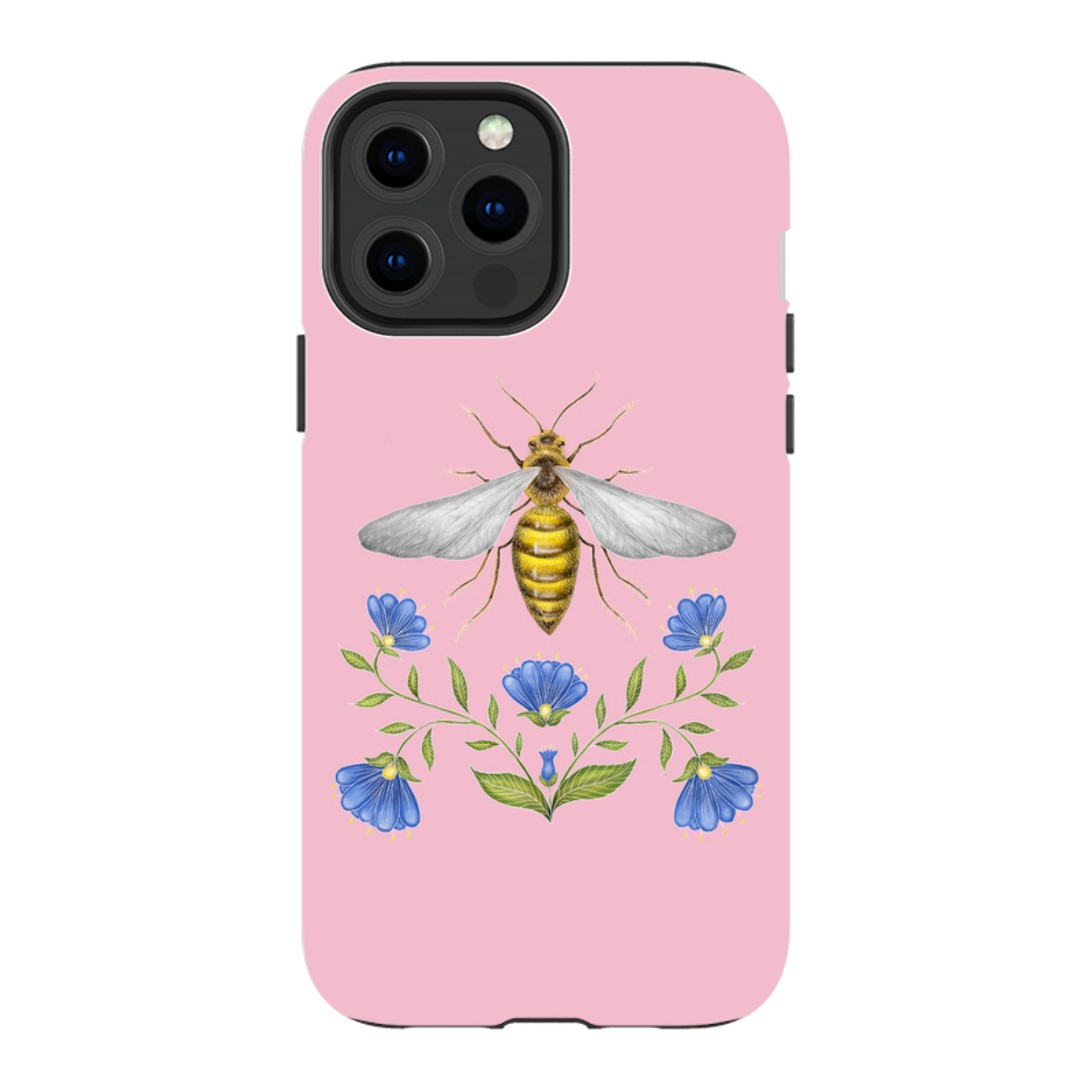 iPhone Tough Case - Wings Of Freedom Pink By Catherine Rowe