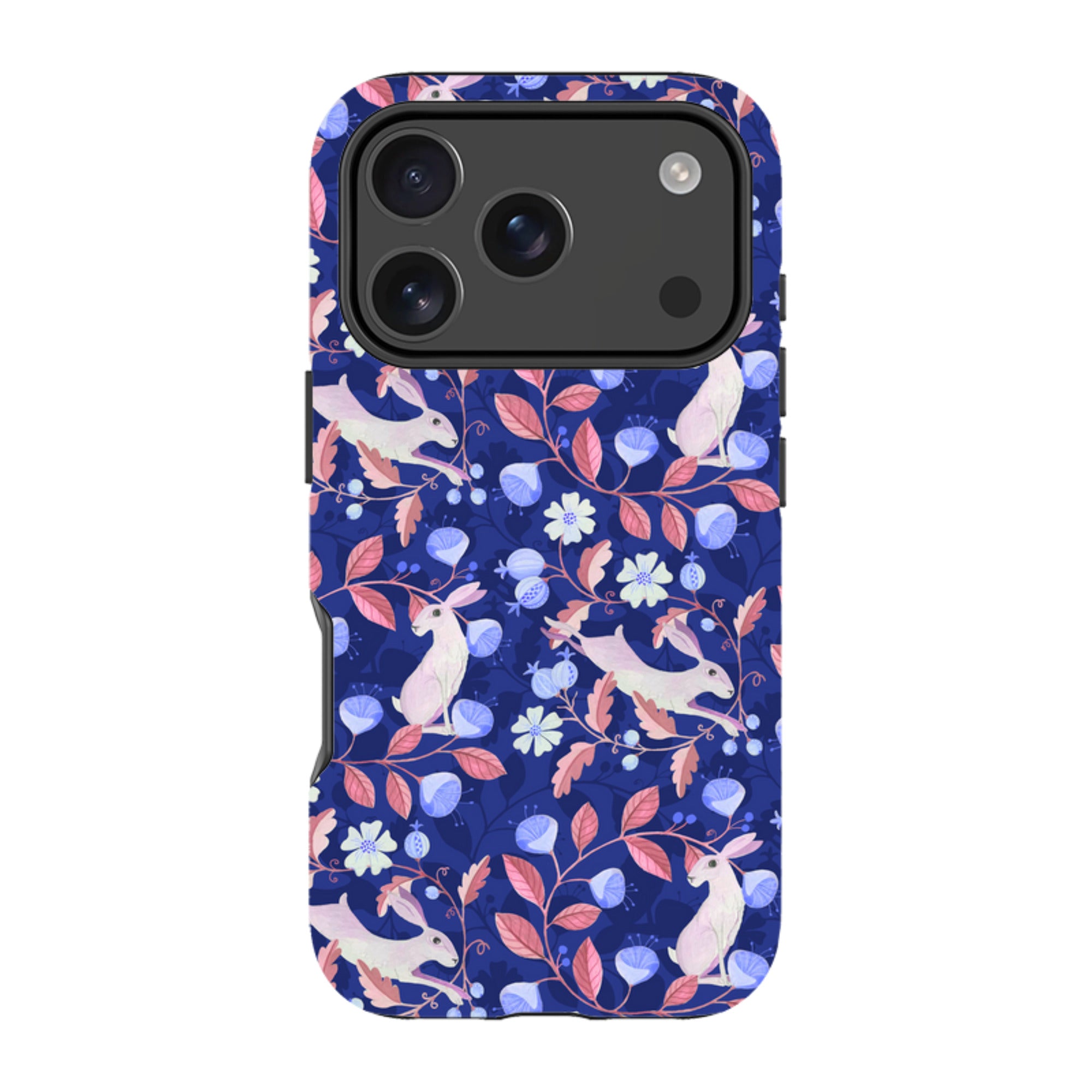 iPhone Tough Case - Hare Pattern By Bex Parkin