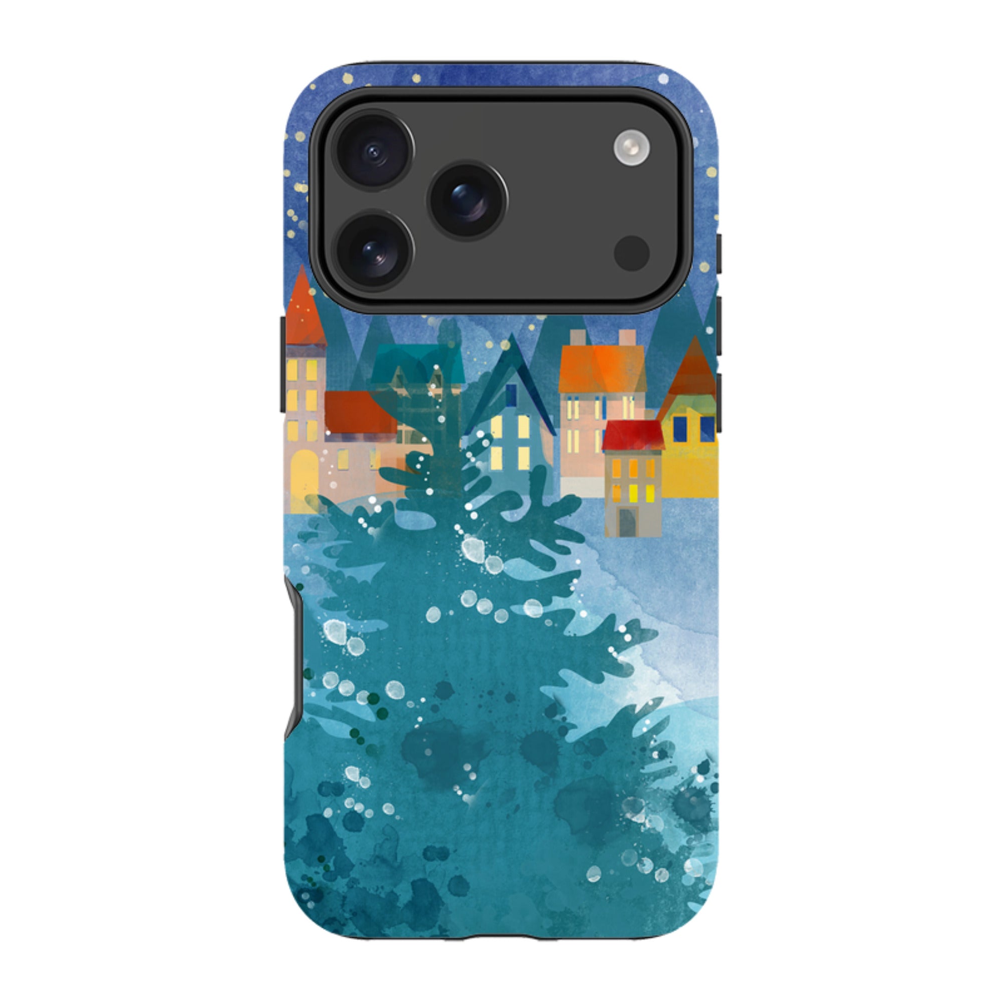 iPhone Tough Case - Winter Town